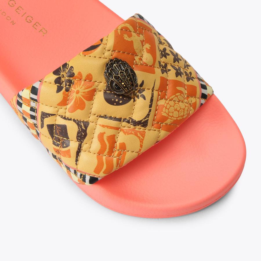 MEENA EAGLE Mustard Slip On Sandal by Kurt Geiger London
