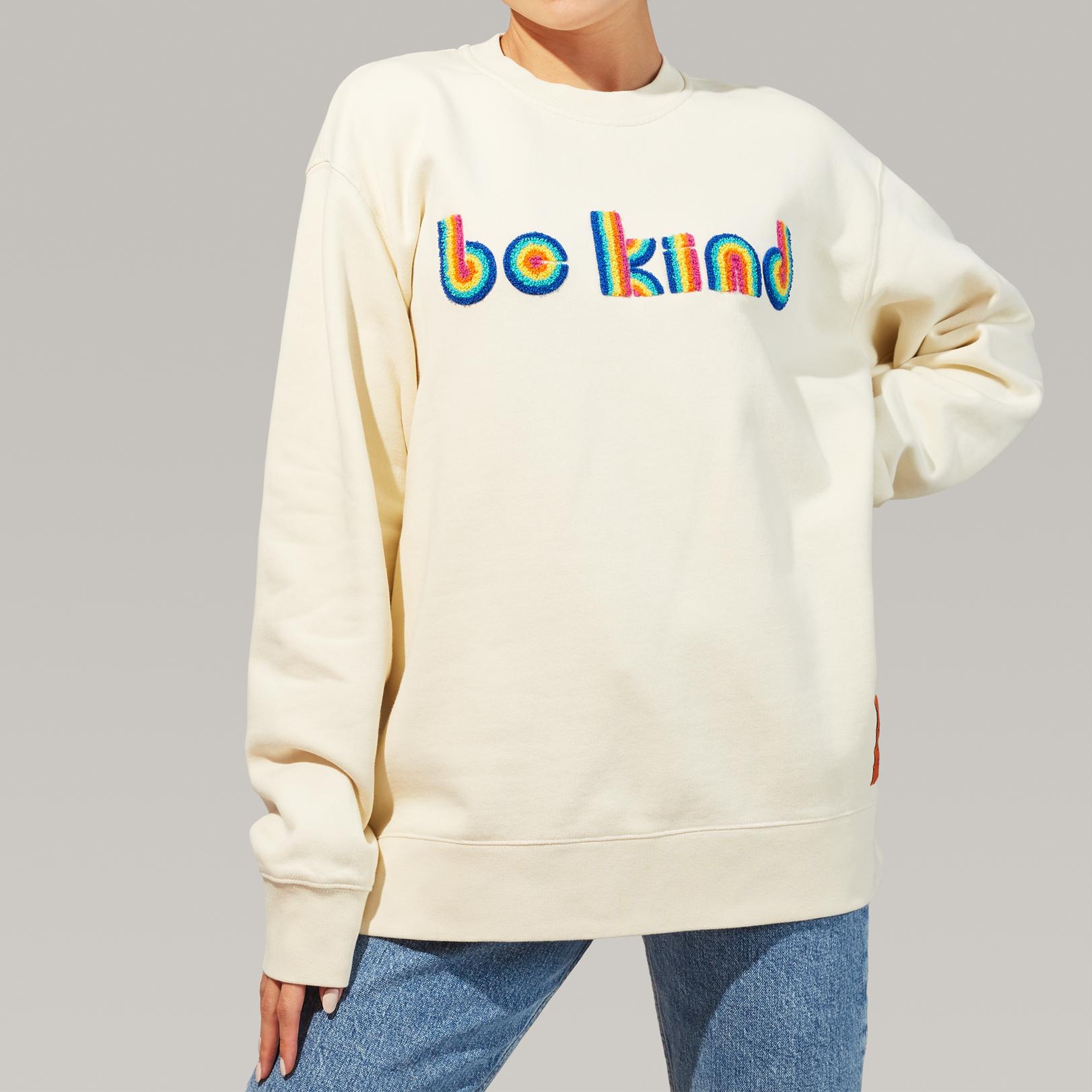 Kurt outlet Geiger Chenille Be Kind Sweatshirt