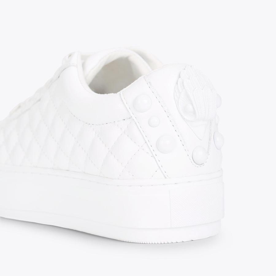 SammyG MINI LANEY EAGLE Junior Kids White Rainbow Lace Up Sneakers