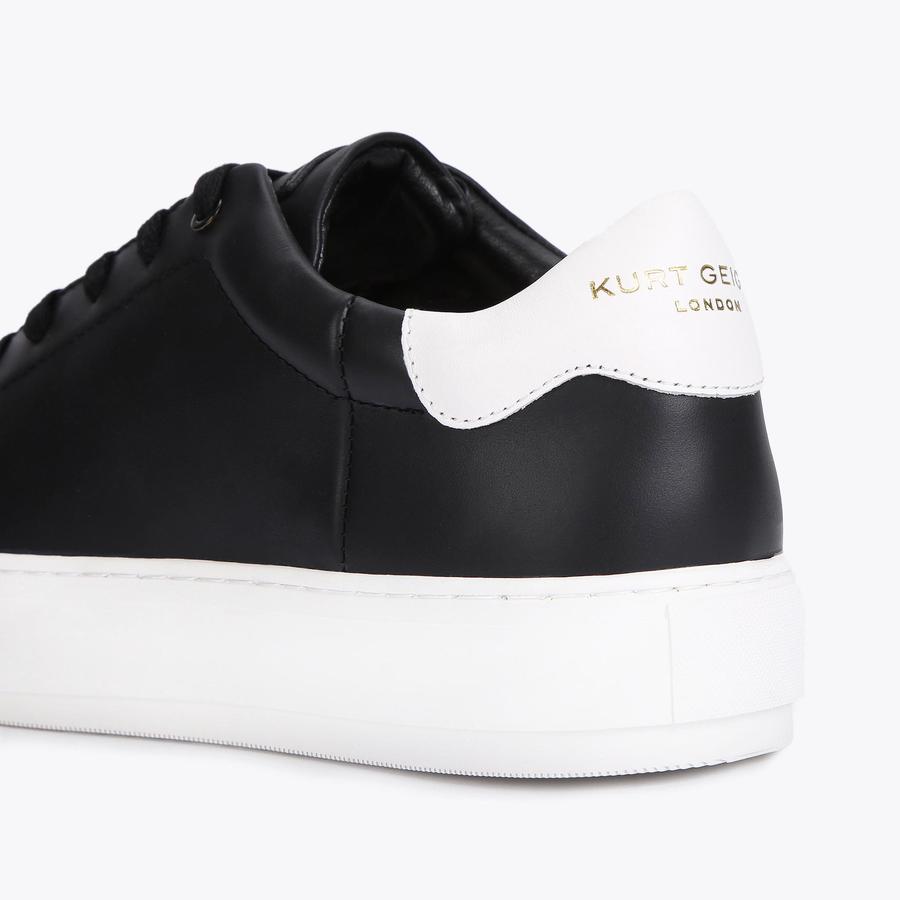 Laney Black Leather Sneakers for Men | Kurt Geiger