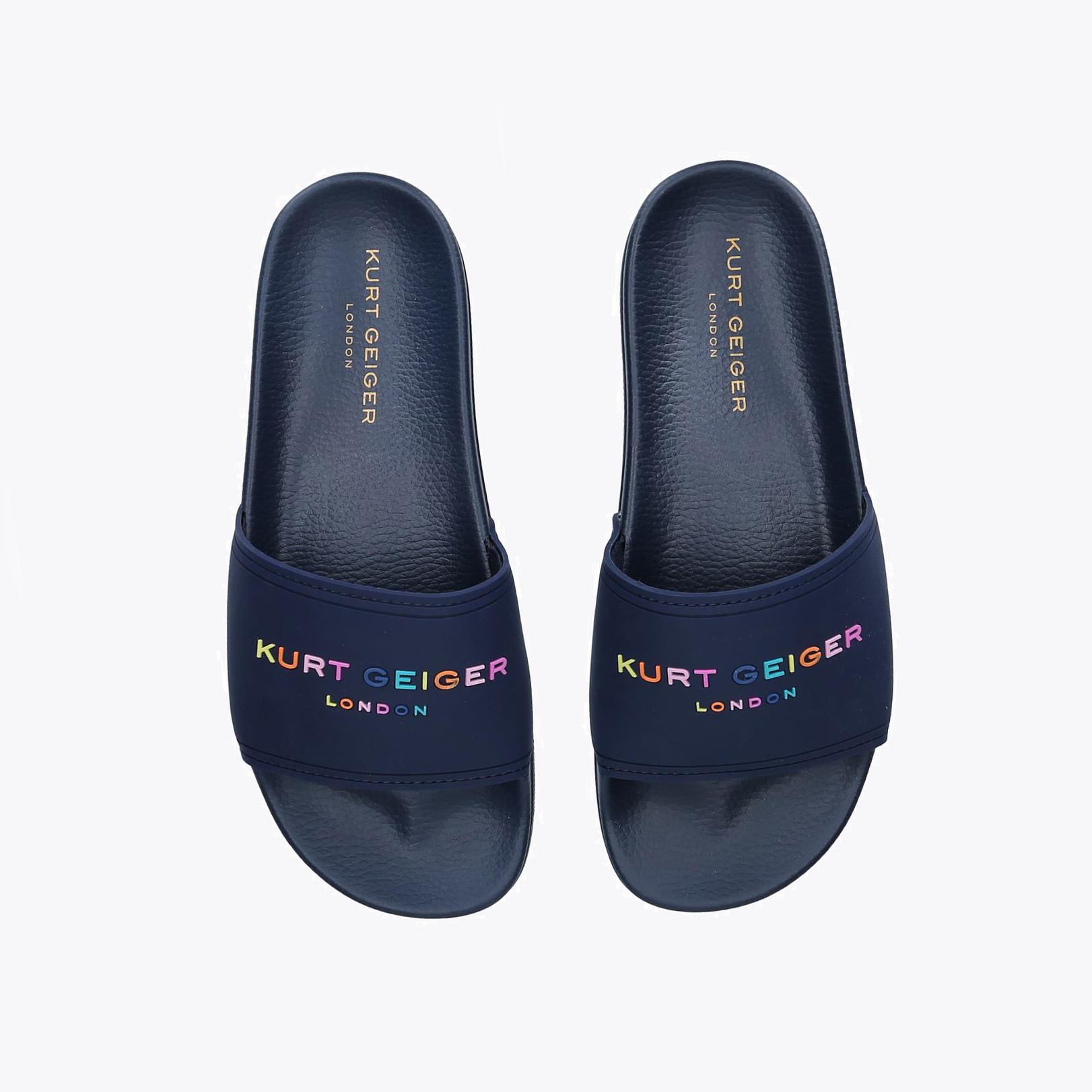 KGL POOL SLIDER MENS Navy Pool Slider by KURT GEIGER LONDON