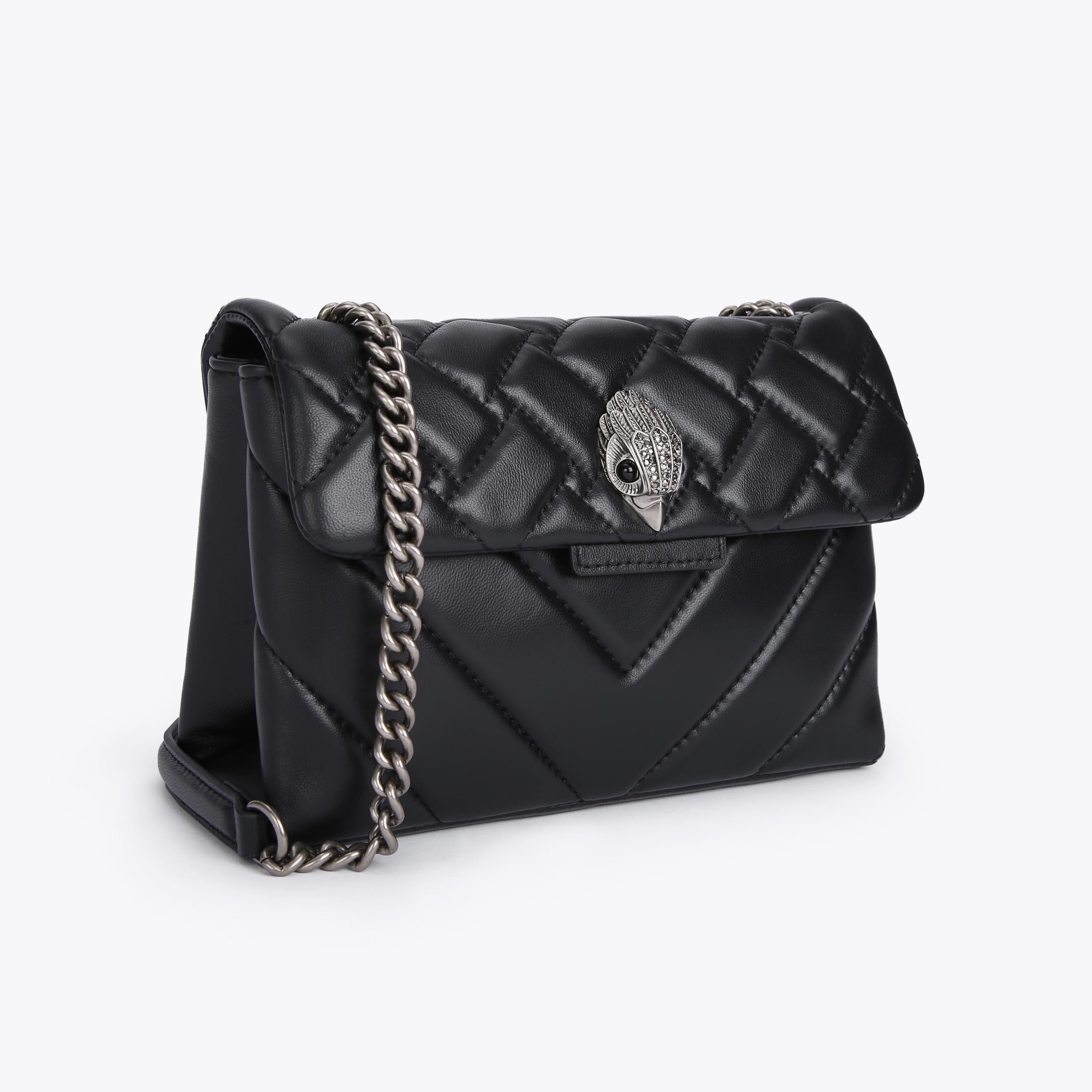 LEATHER MD KENSINGTON BAG Black Leather Quilted Purse by KURT 