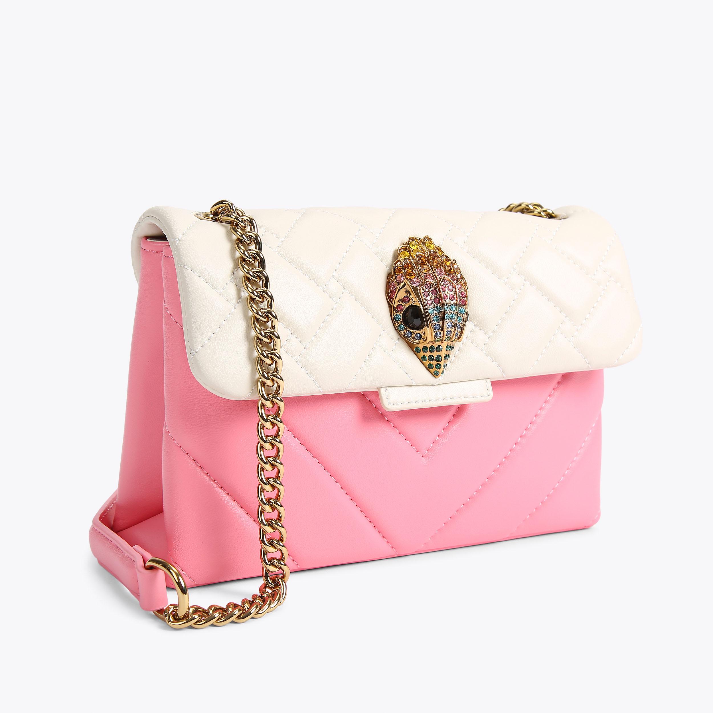 LEATHER MD KENSINGTON BAG Pink Cross Body Bag by KURT GEIGER LONDON