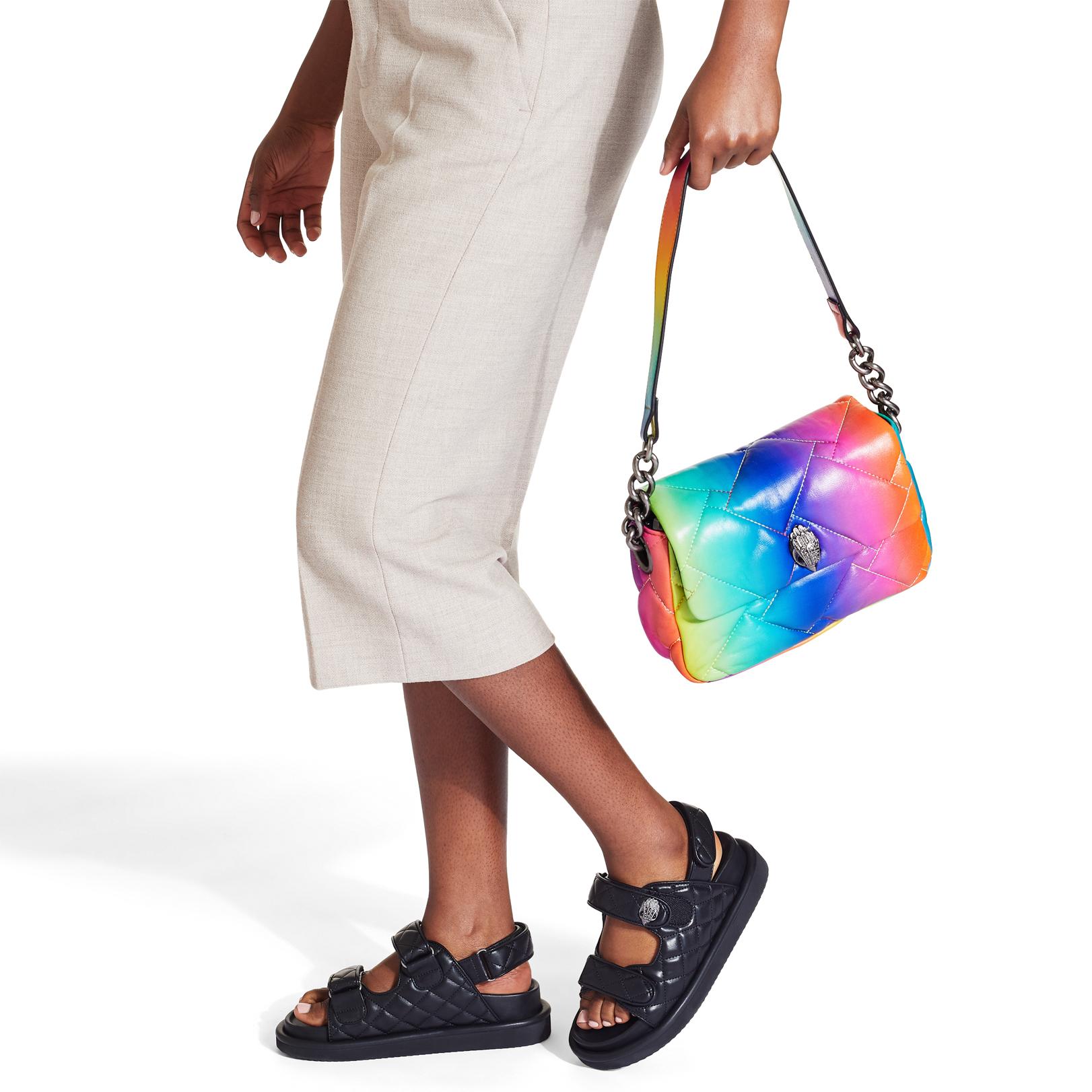 Newest NEW KURT GEIGER LONDON Kensington Ombré Rainbow Leather Crossbody