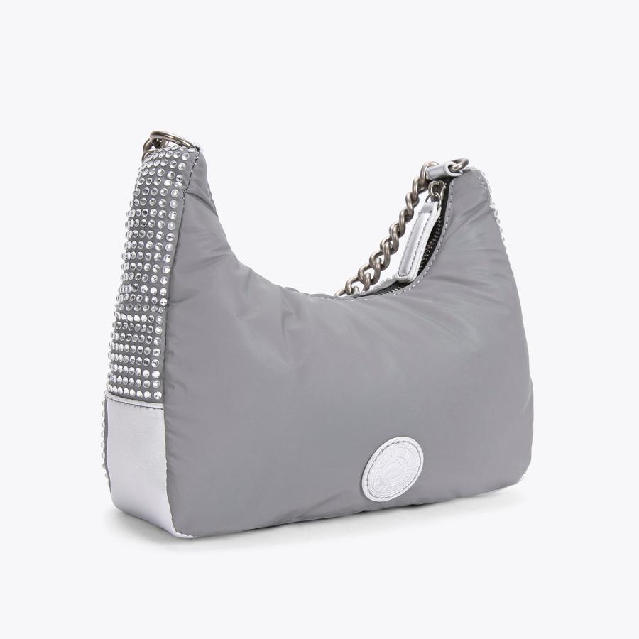 RECYCLED MULTI CROSS BODY Grey Recycled Nylon Cross Body RECYCLED MULTI CROSS BODY Grey Recycled Nylon Cross Body