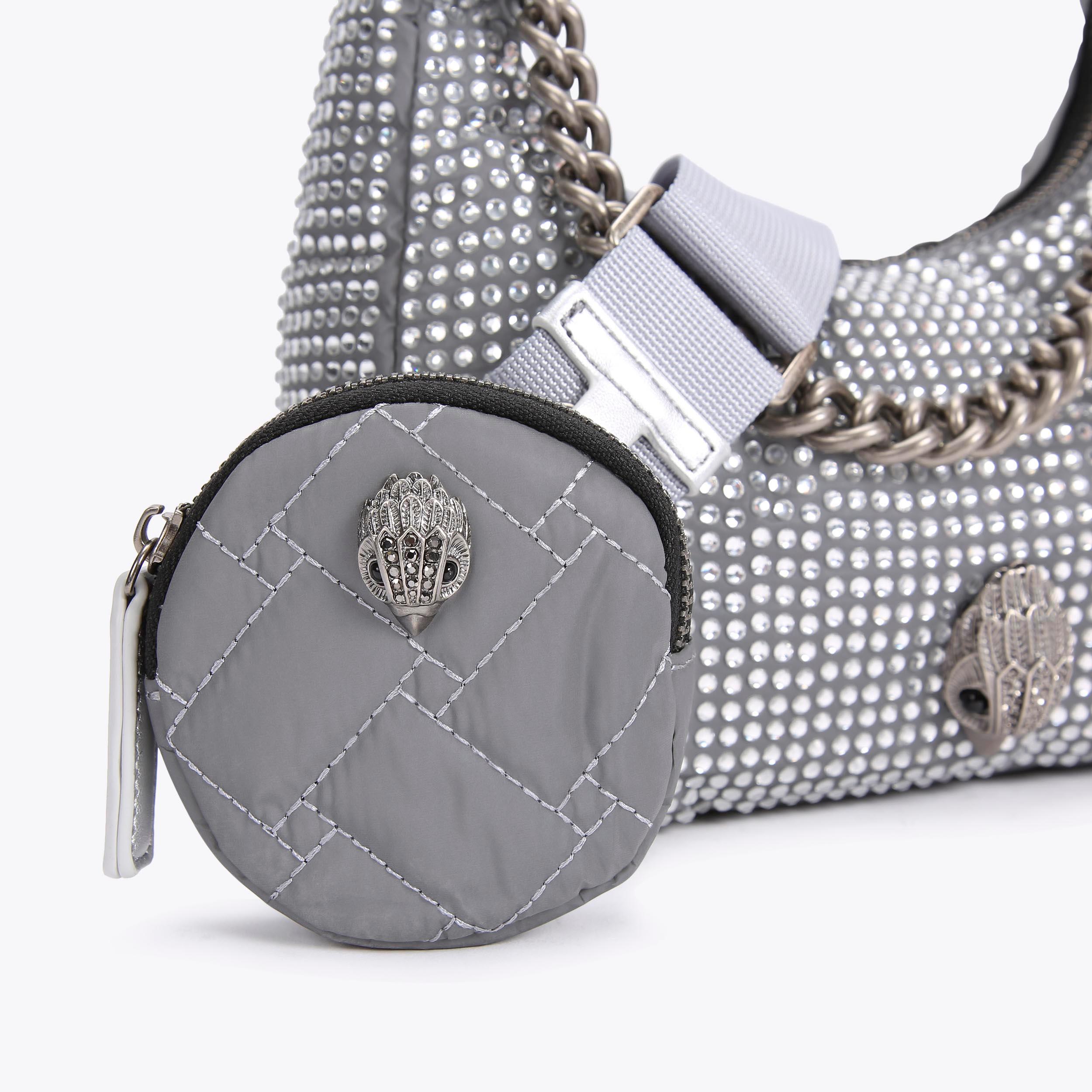 RECYCLED MULTI CROSS BODY Grey Recycled Nylon Cross Body