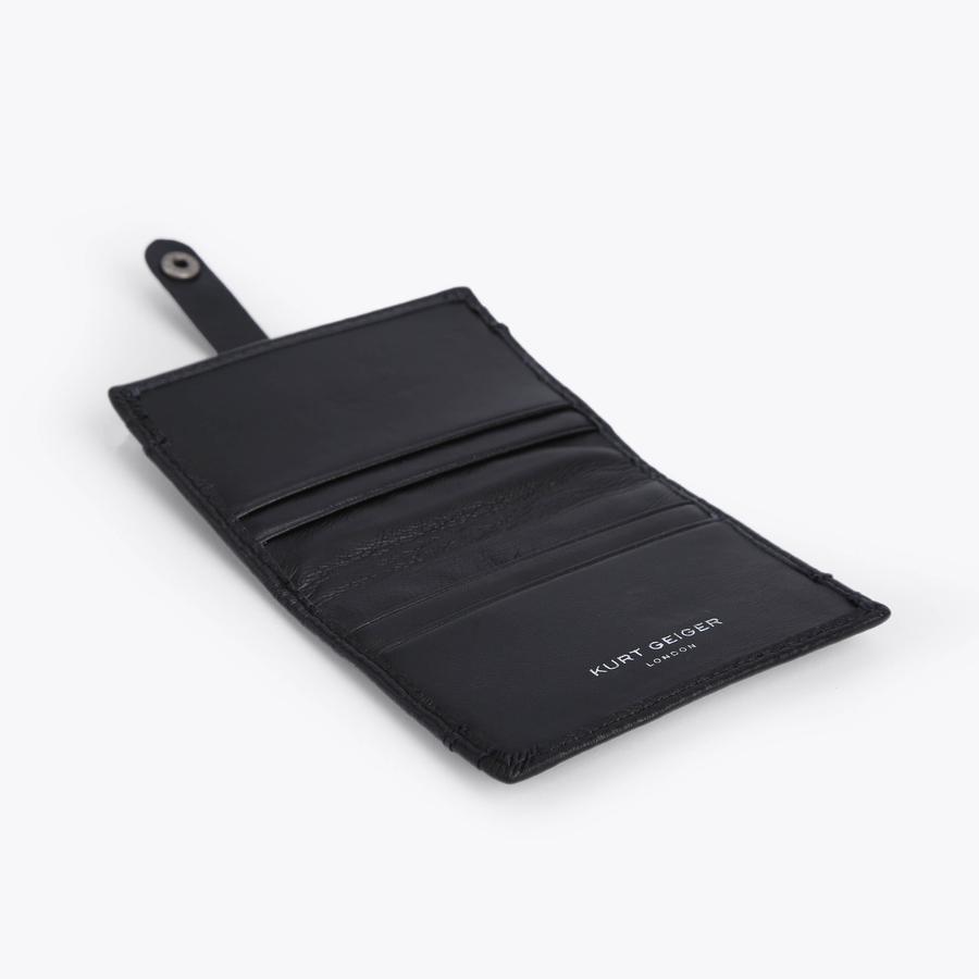 Black Quilted Multi-Card Holder | Kurt Geiger