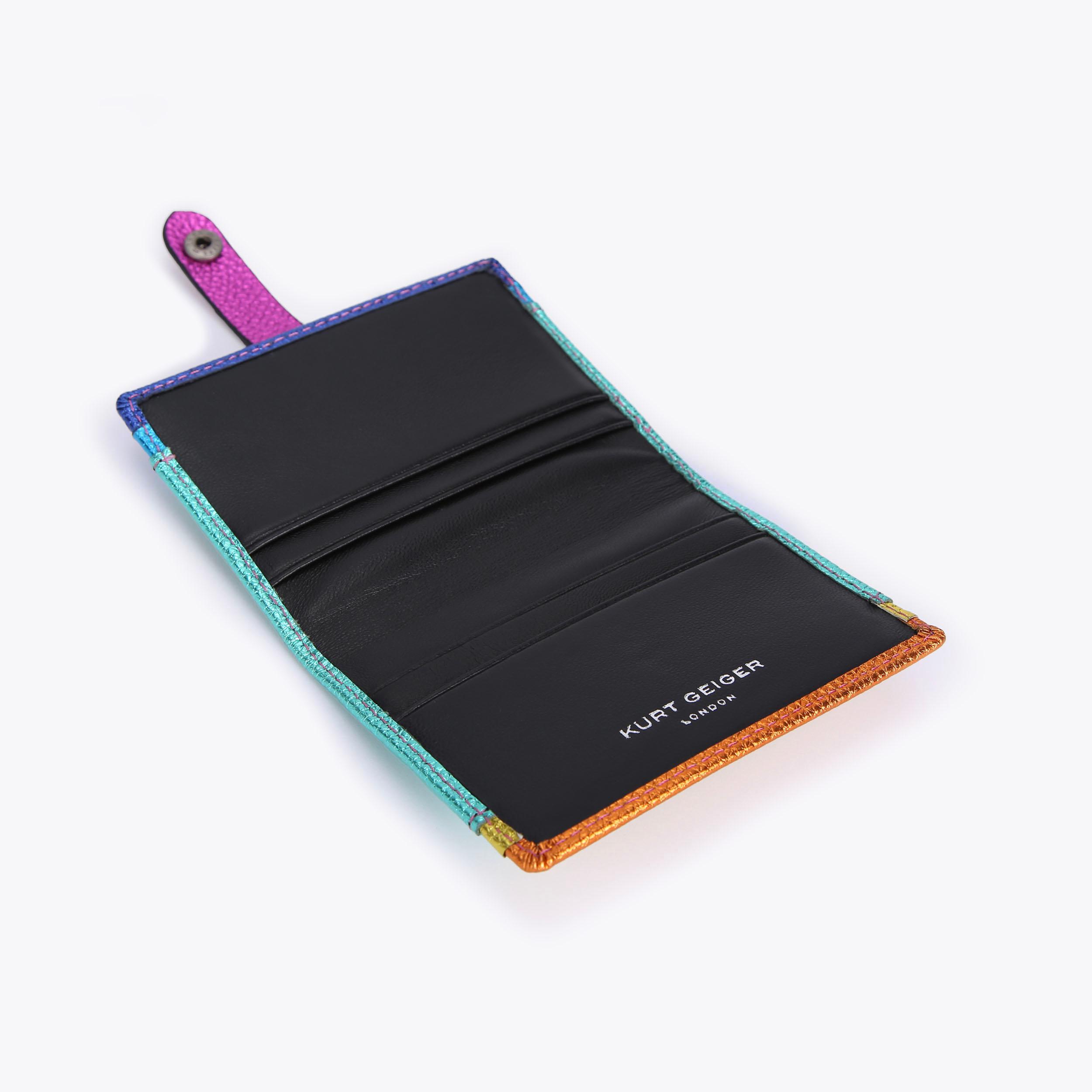 ★DE MERIEL★ Multi Card Holder_3Colors MULTI CARD HOLDER Multi Colored Metallic Card Holder by KURT