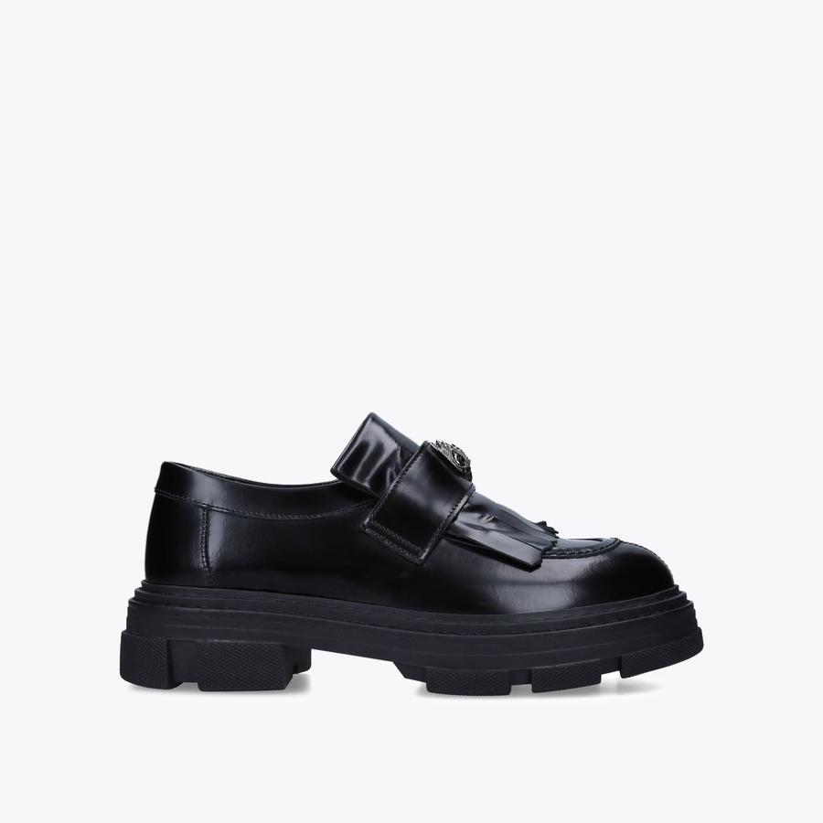 BIRD EAGLE LOAFER Black Leather Tassel Loafers by KURT  display picture 2