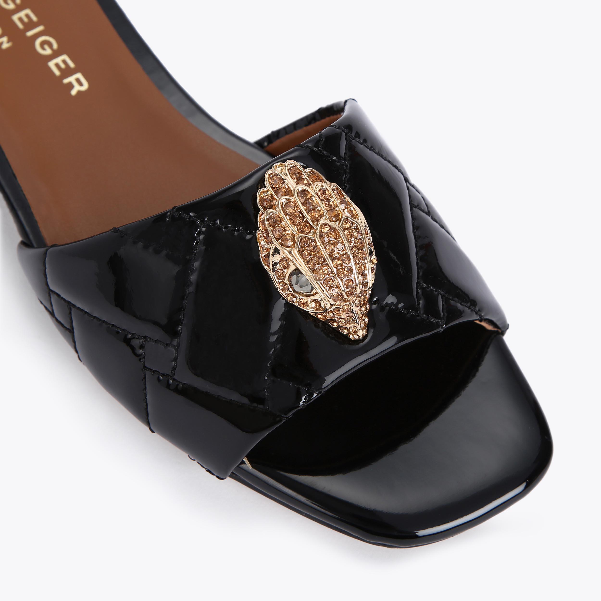 Kurt geiger black sales flat sandals