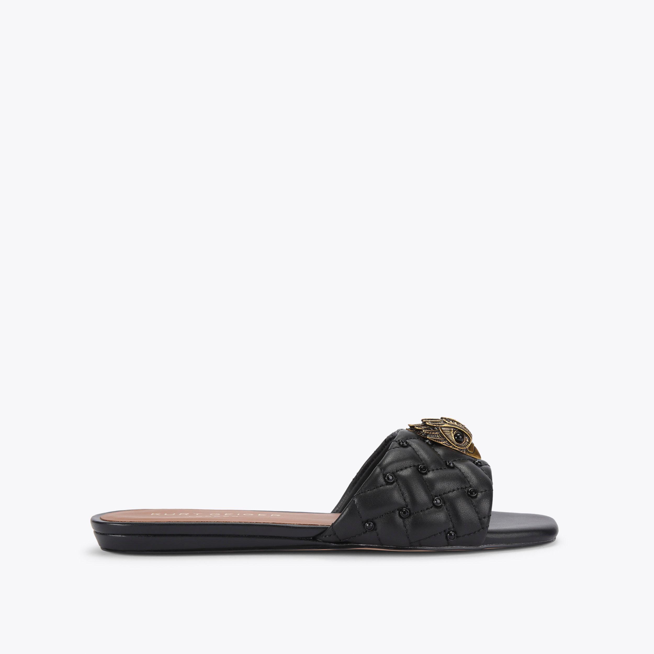 サンダル・ミュール KENSINGTON FLAT SANDALS KENSINGTON FLAT SANDAL Metallic Flat Sandals by KURT GEIGER