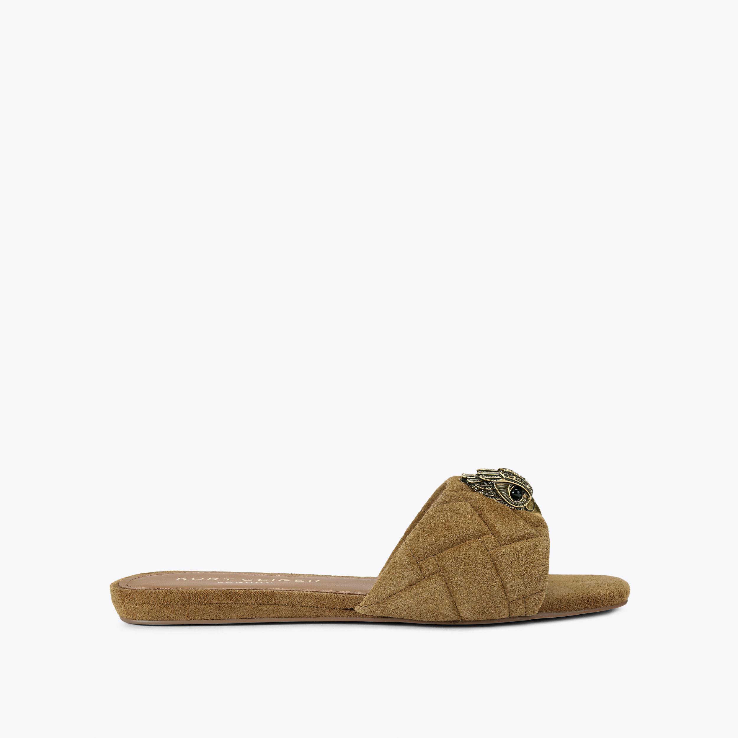 キャメロン KENSINGTON FLAT SANDAL Frayed Woven Sandal by KURT GEIGER LONDON