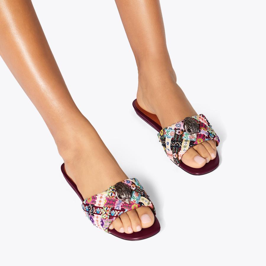 Sandales Miss KG En Gelée Rose Pêche - Taille UK 6 (EU 39) - Occasion - Style Sliders Confort