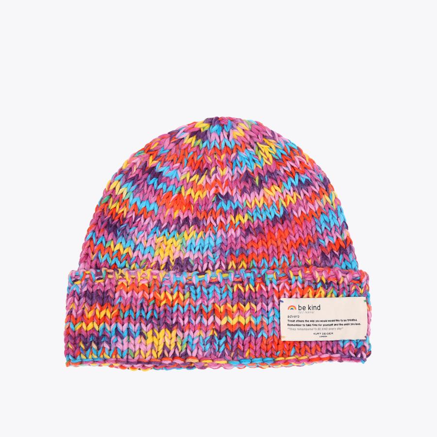BE KIND BEANIE Rainbow by KURT GEIGER LONDON