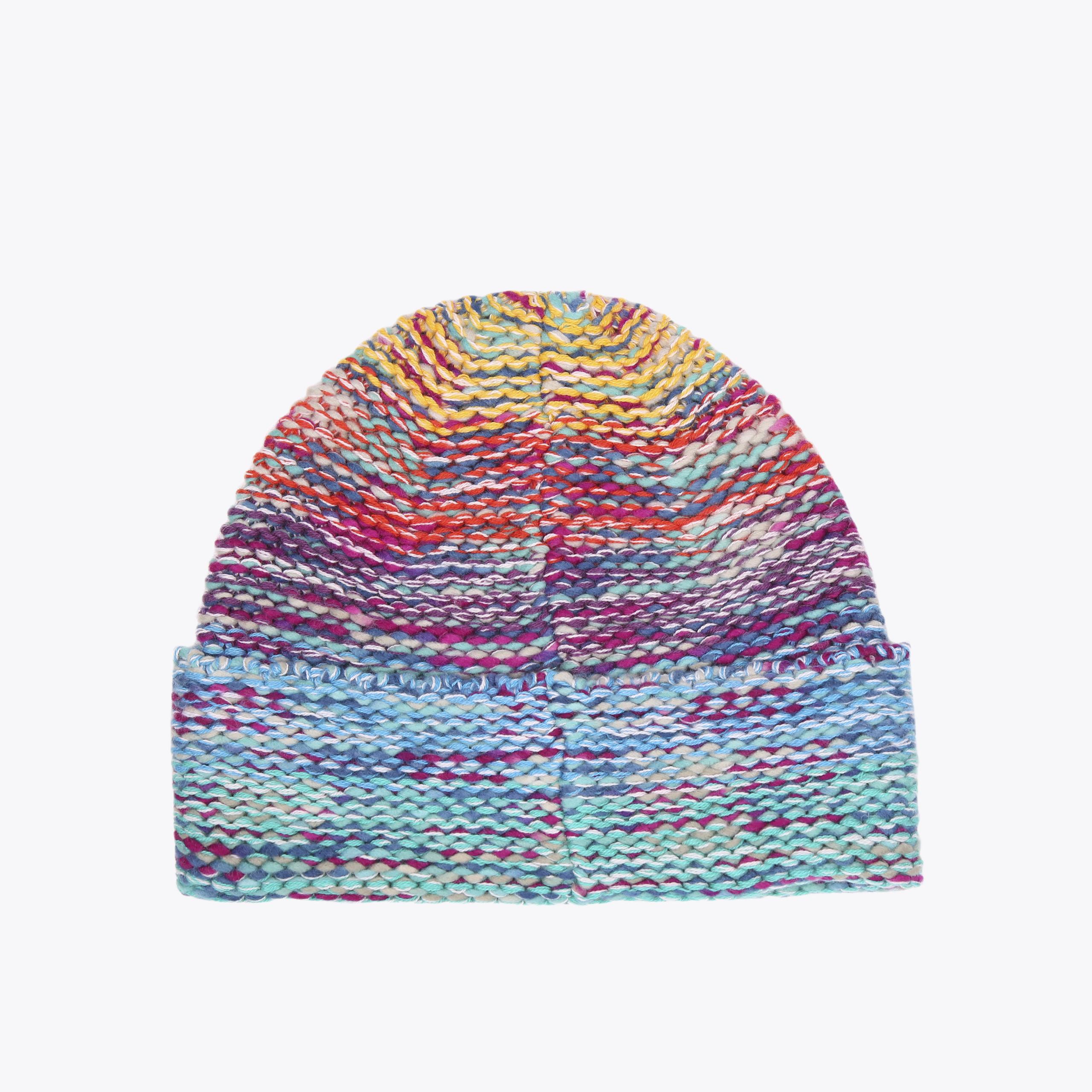 【KIMYO】JAGUAR SISTERS BEANIE IN MULTICOLOR METALLIC RIB BEANIE Rainbow Metallic Beanie by KURT GEIGER