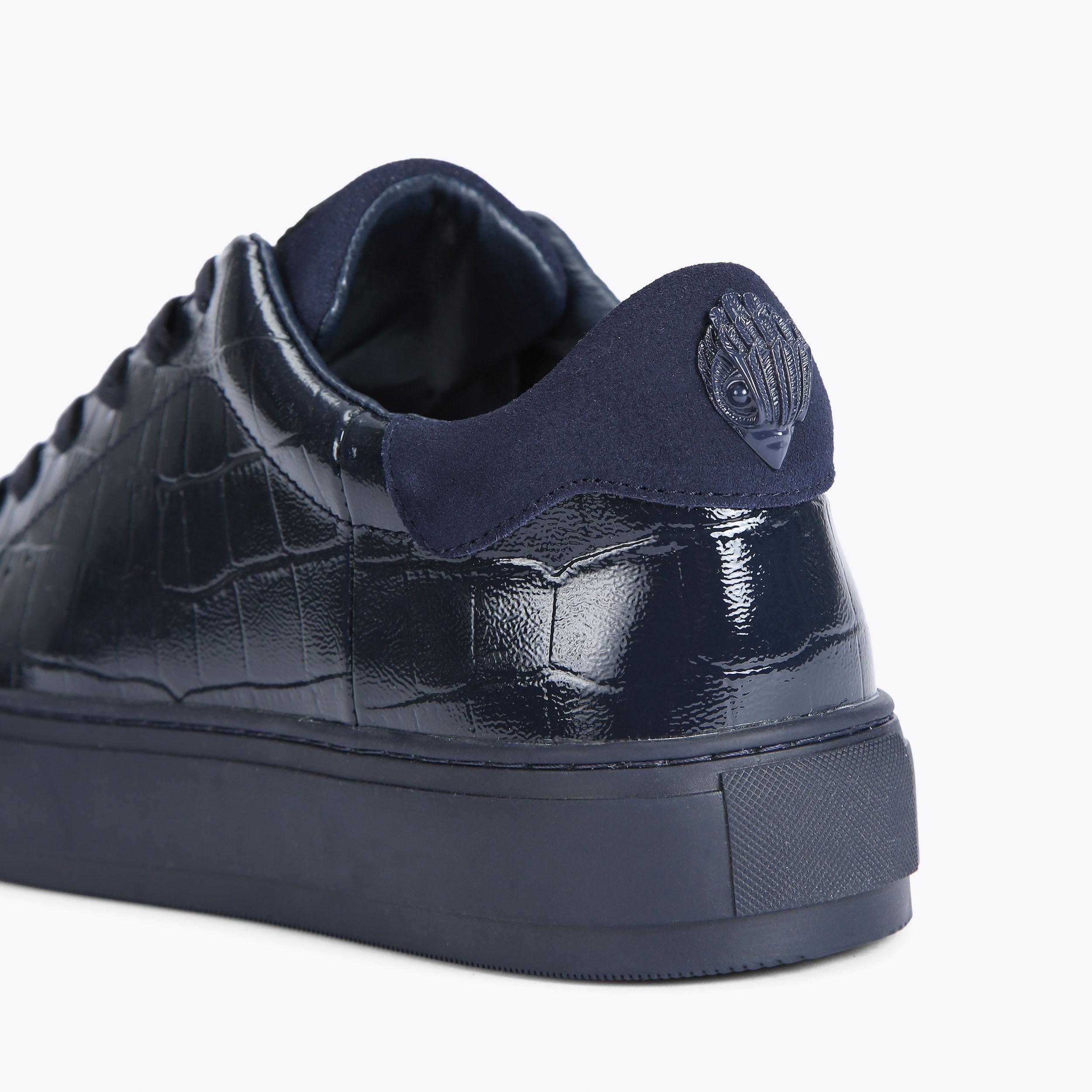 LANEY CROC MENS Navy Sneakers by KURT GEIGER LONDON