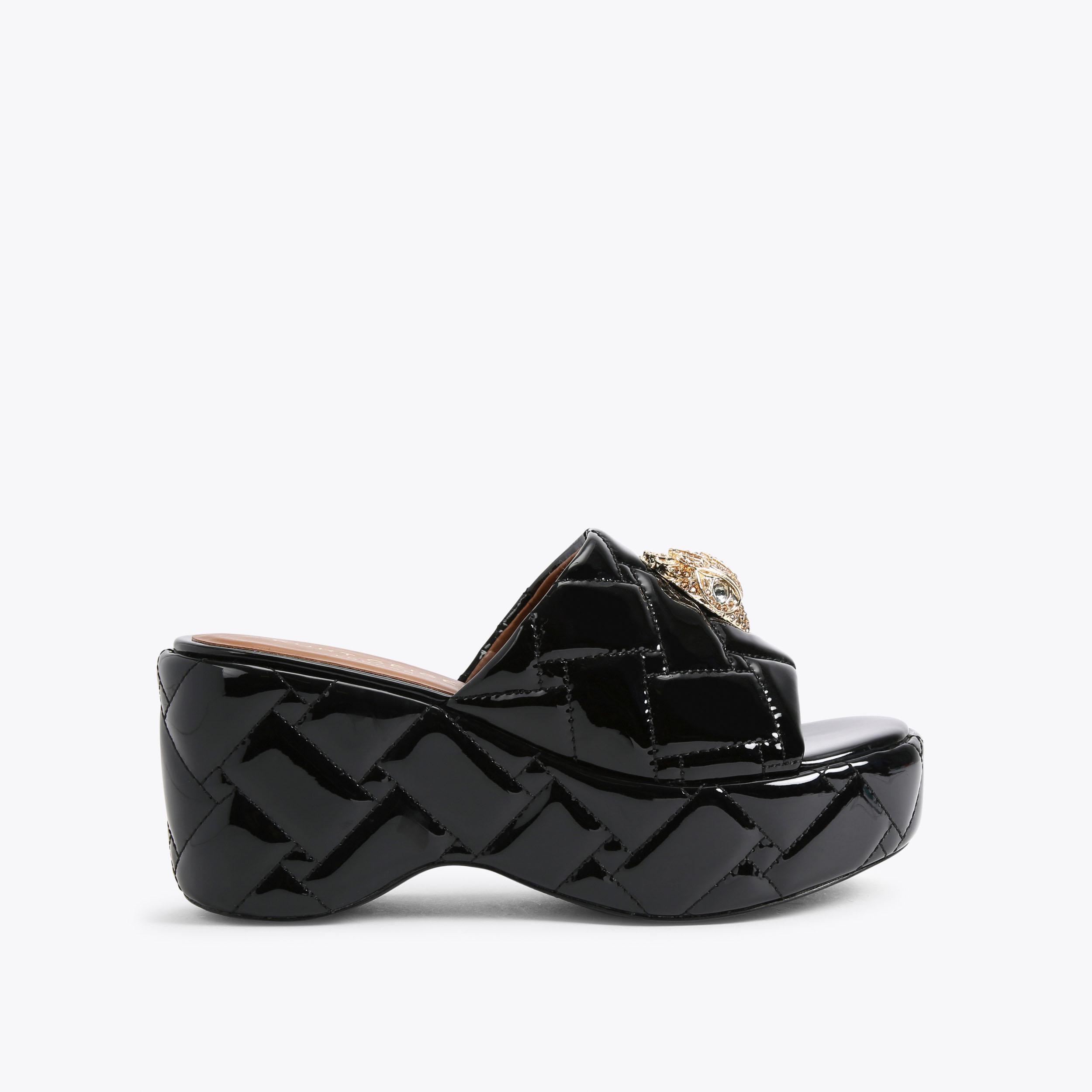 Kurt geiger black discount wedges