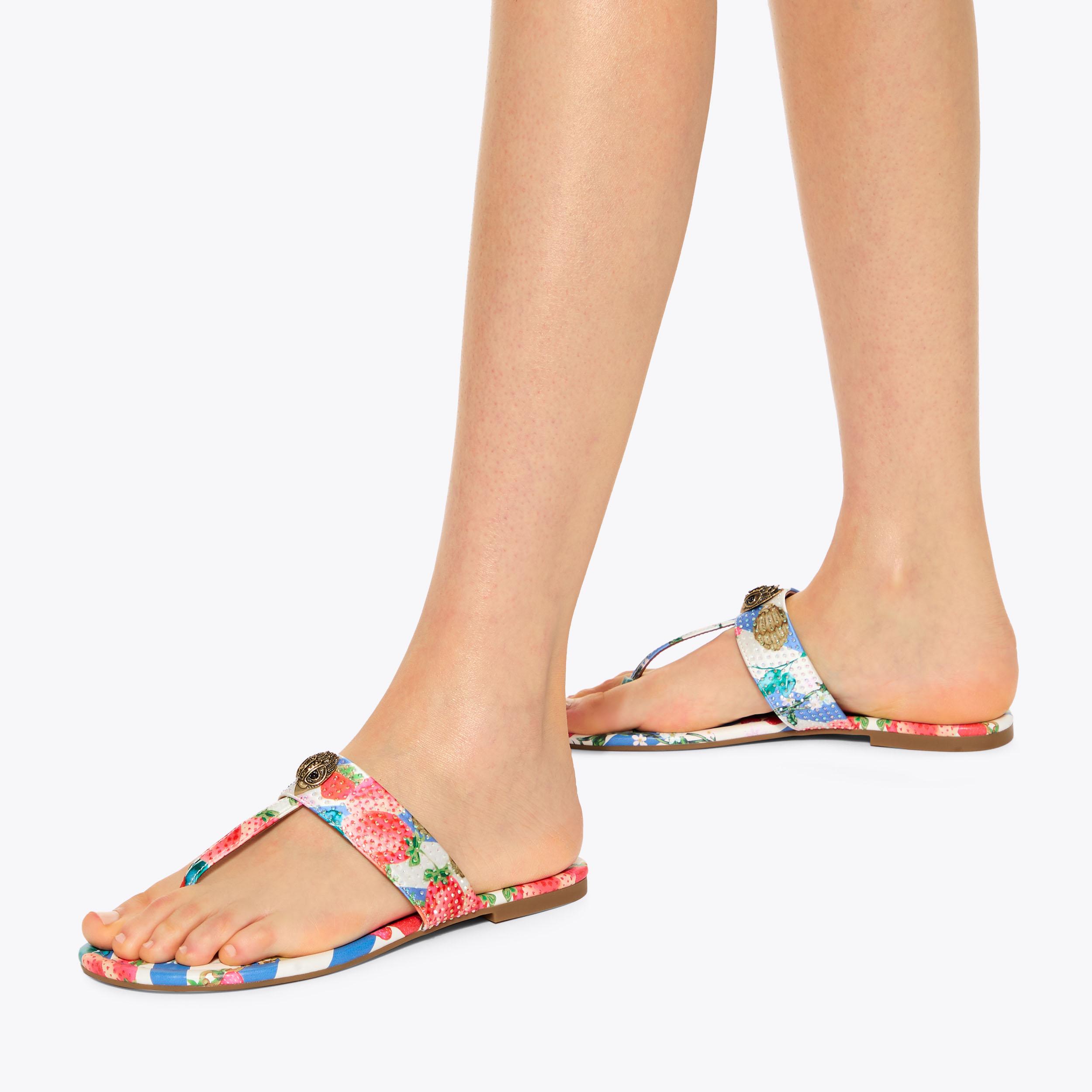 KENSINGTON T-BAR SANDAL Strawberry chain sandal by KURT