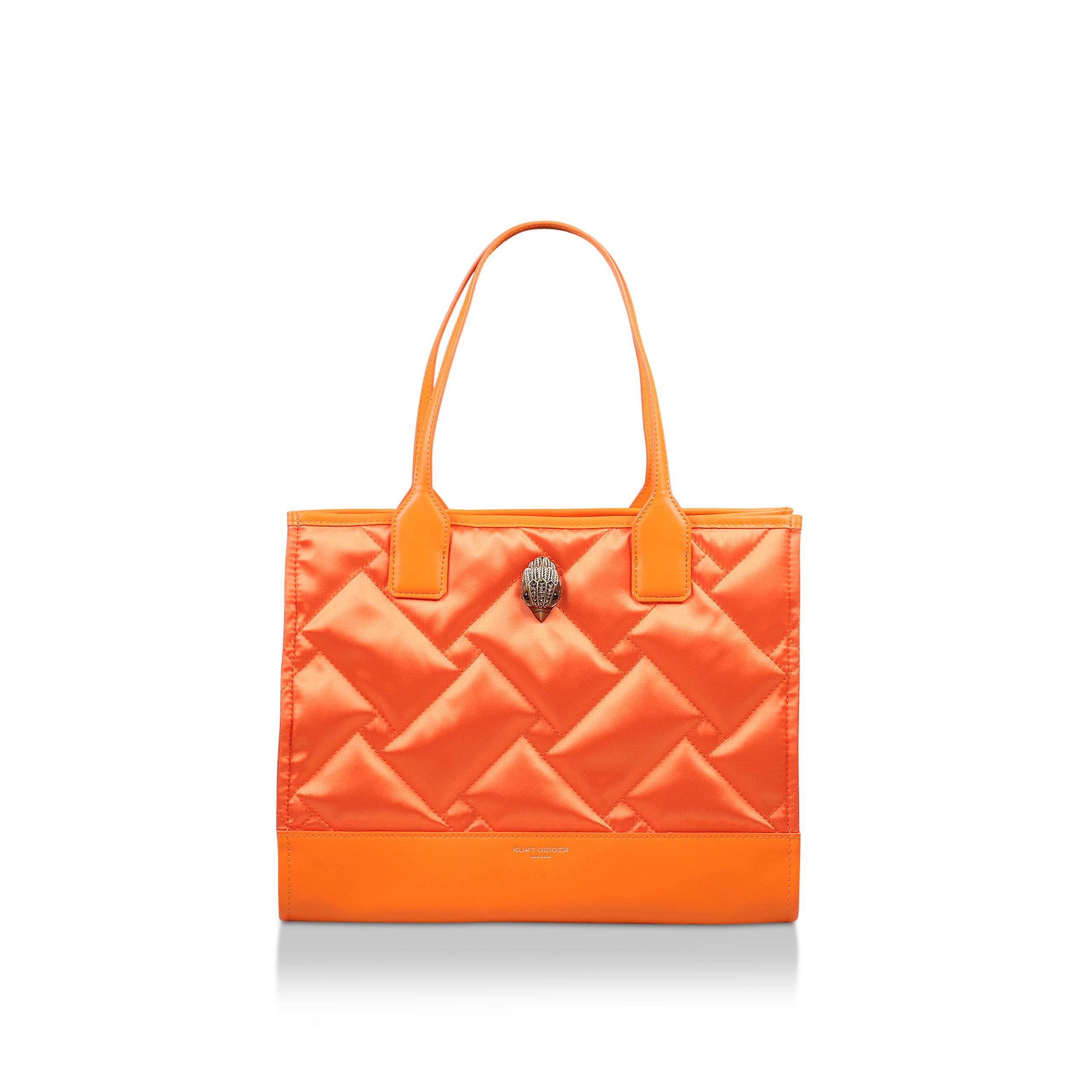 ORANGE RECYCLED SQ SM SHOPPER by KURT GEIGER LONDON