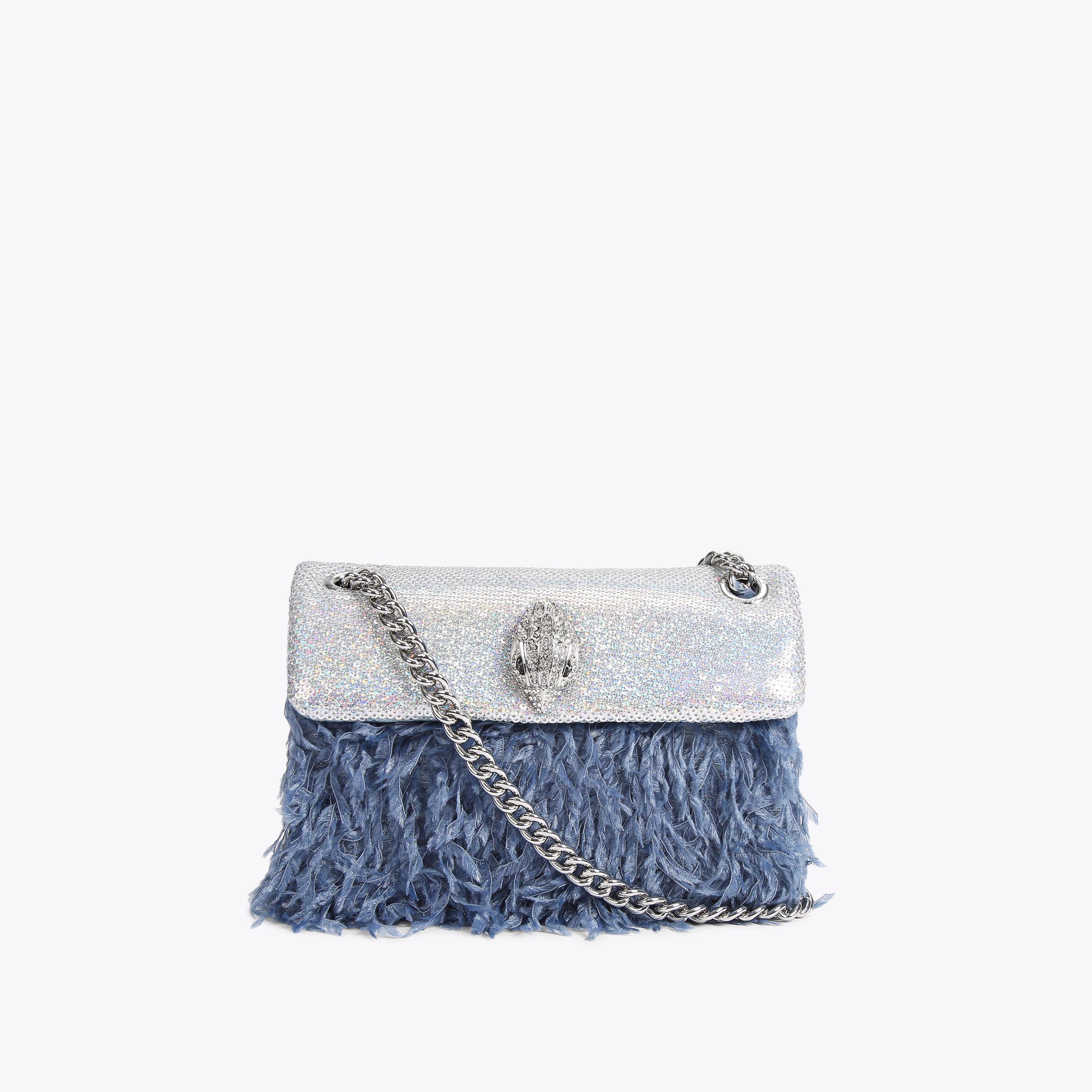 s*9様 【Amazon.co.jp 限定】Kensington SlimBla SEQUINS MINI KENSINGTON Silver Combination Cross Body Bag by