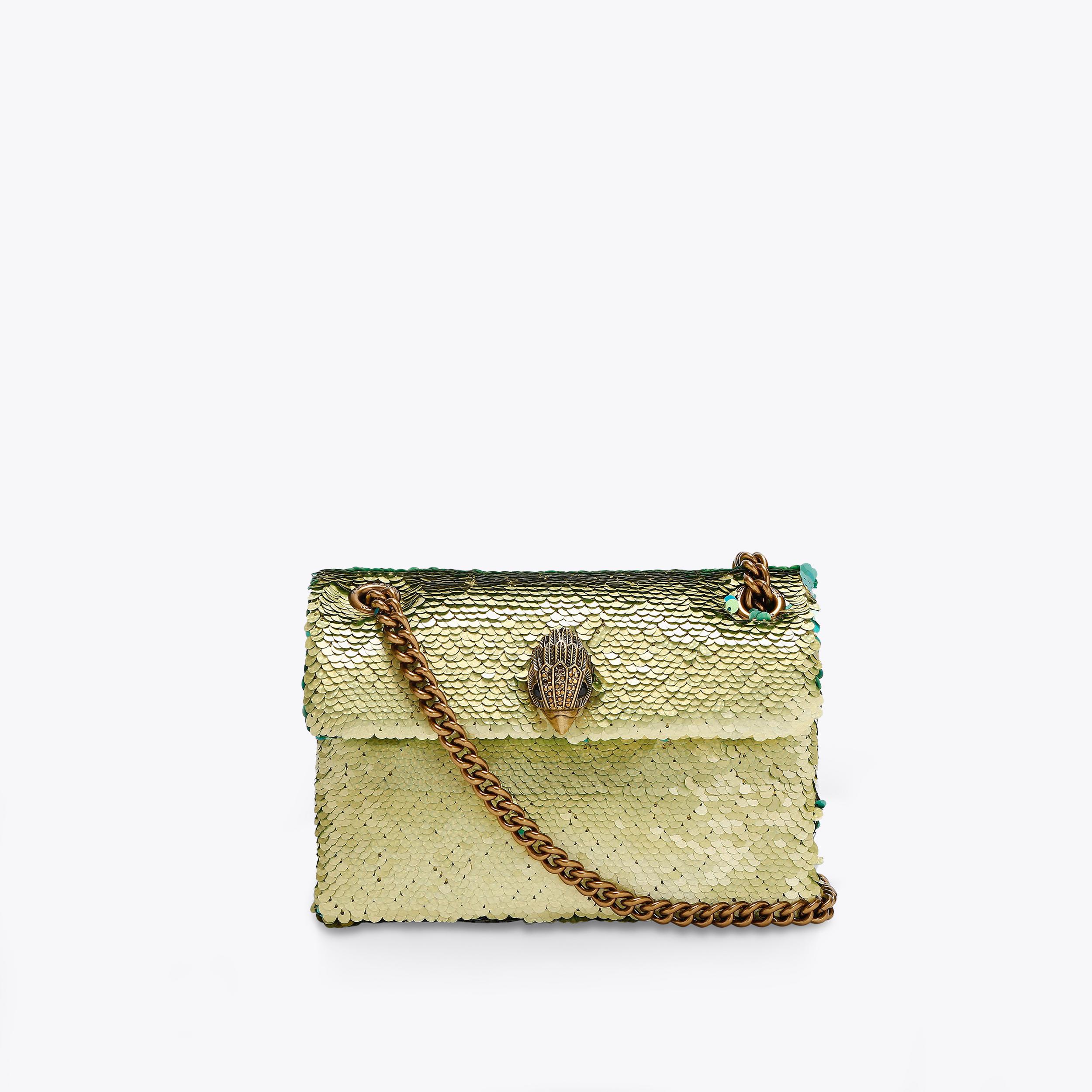 green sequin kurt geiger bag