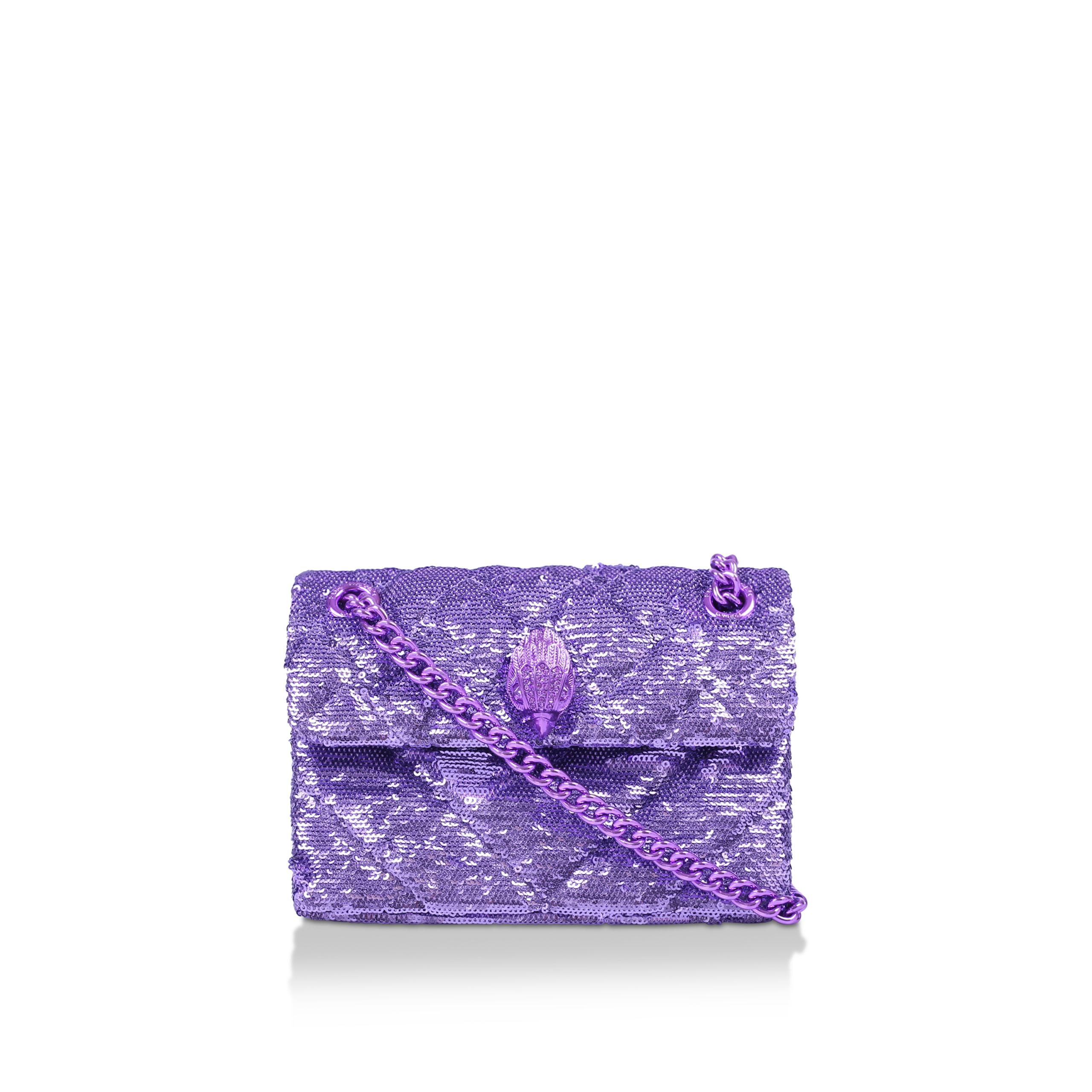 PURPLE SEQUINS MINI KENSINGTON by KURT GEIGER LONDON
