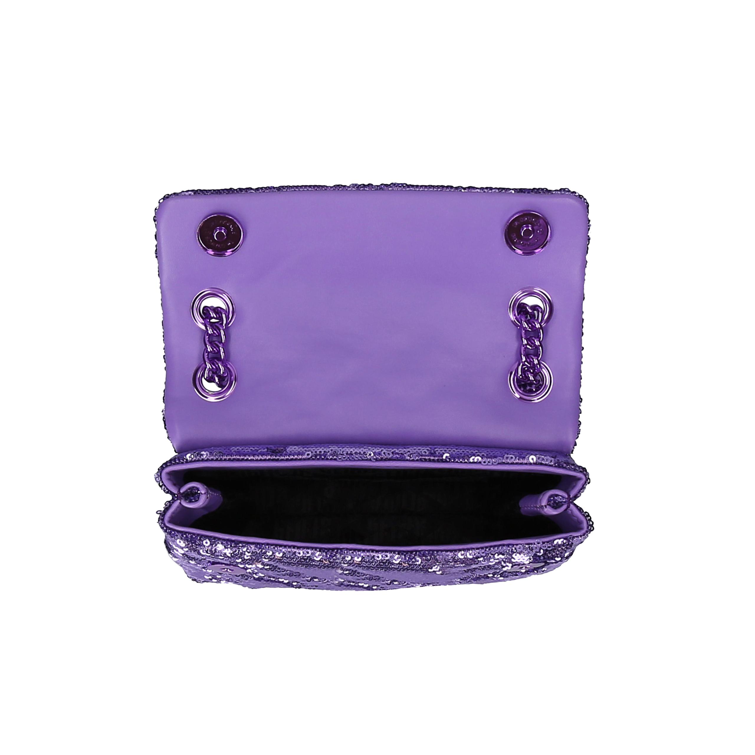 kurt geiger purple sequin bag