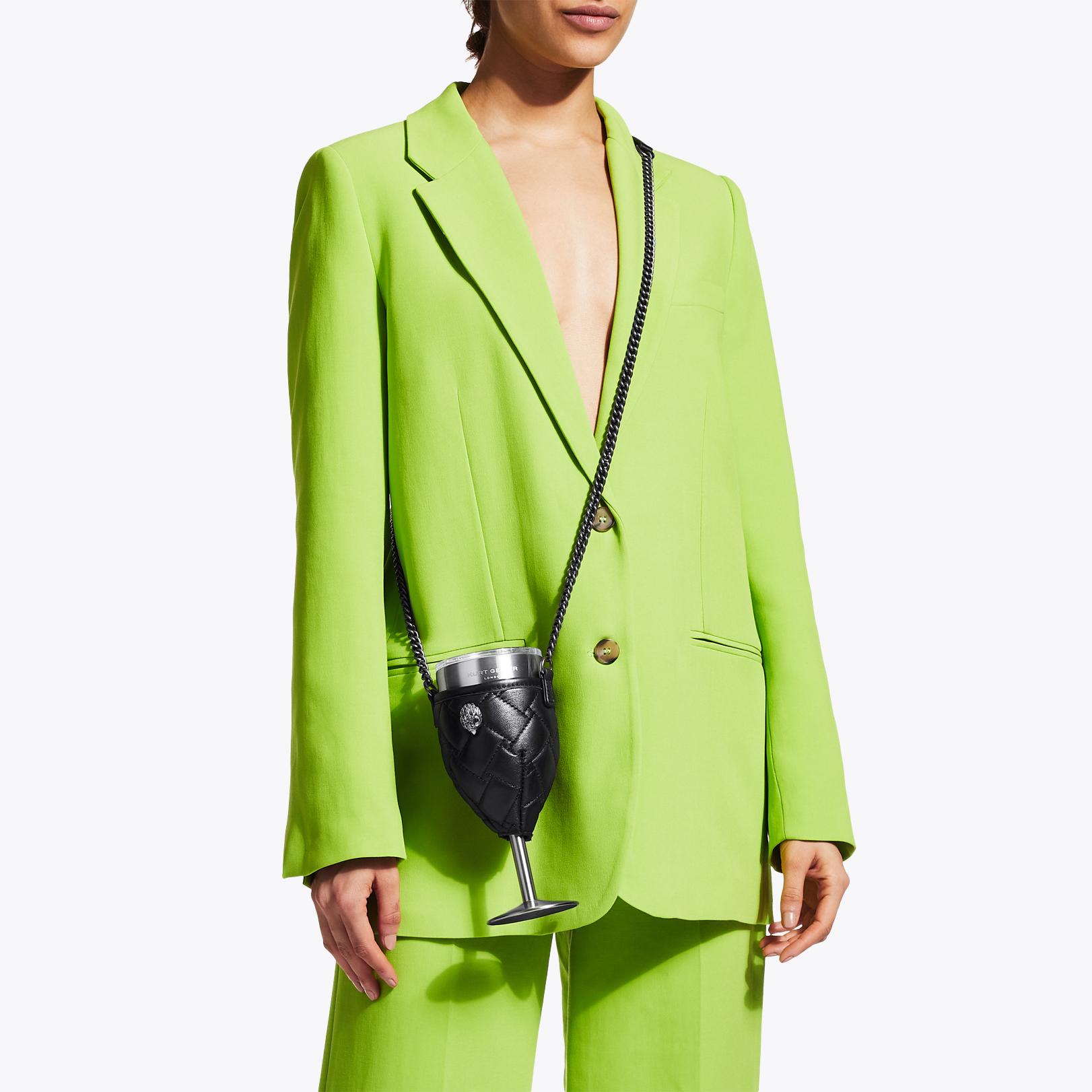 BLACK WINE GLASS HOLDER by KURT GEIGER LONDON