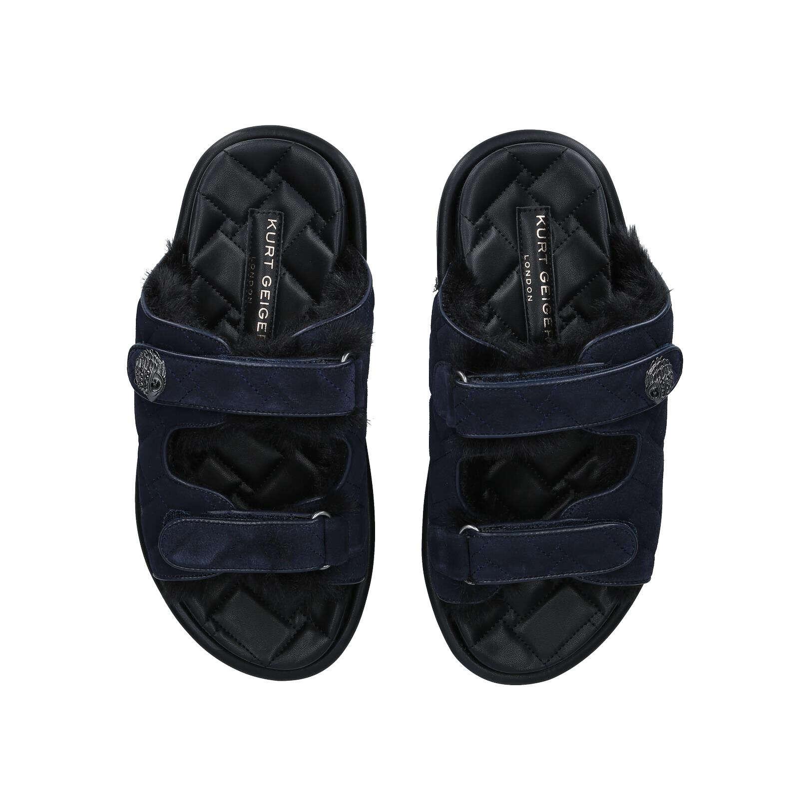 ORSON SLIDE MENS Navy Suede Men display picture 1