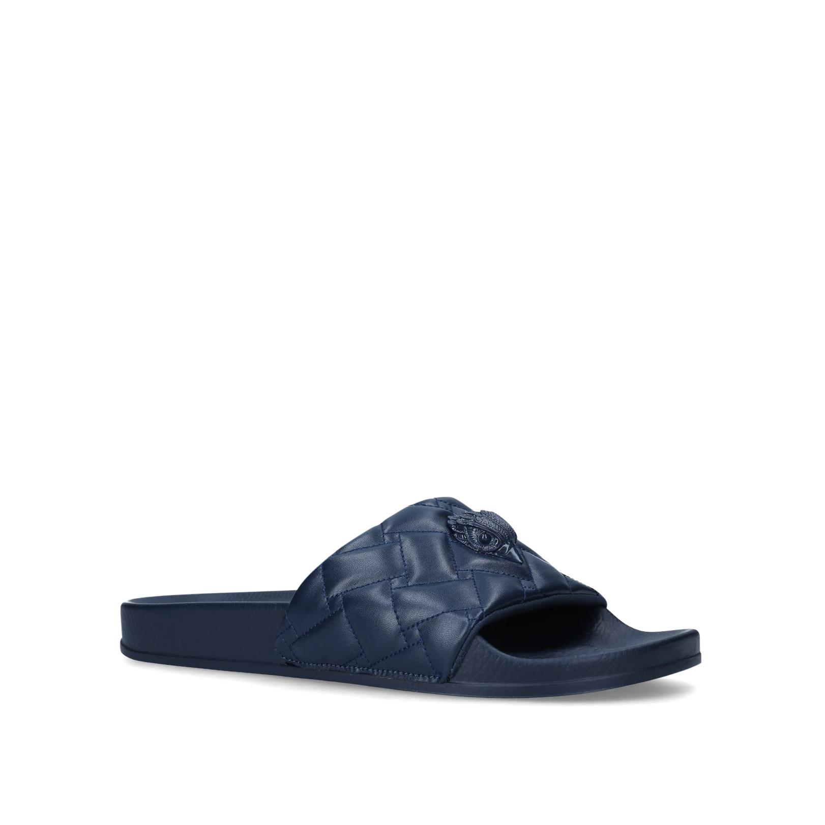 MILO EAGLE Blue Quilted Slip On Sandal by KURT GEIGER LONDON