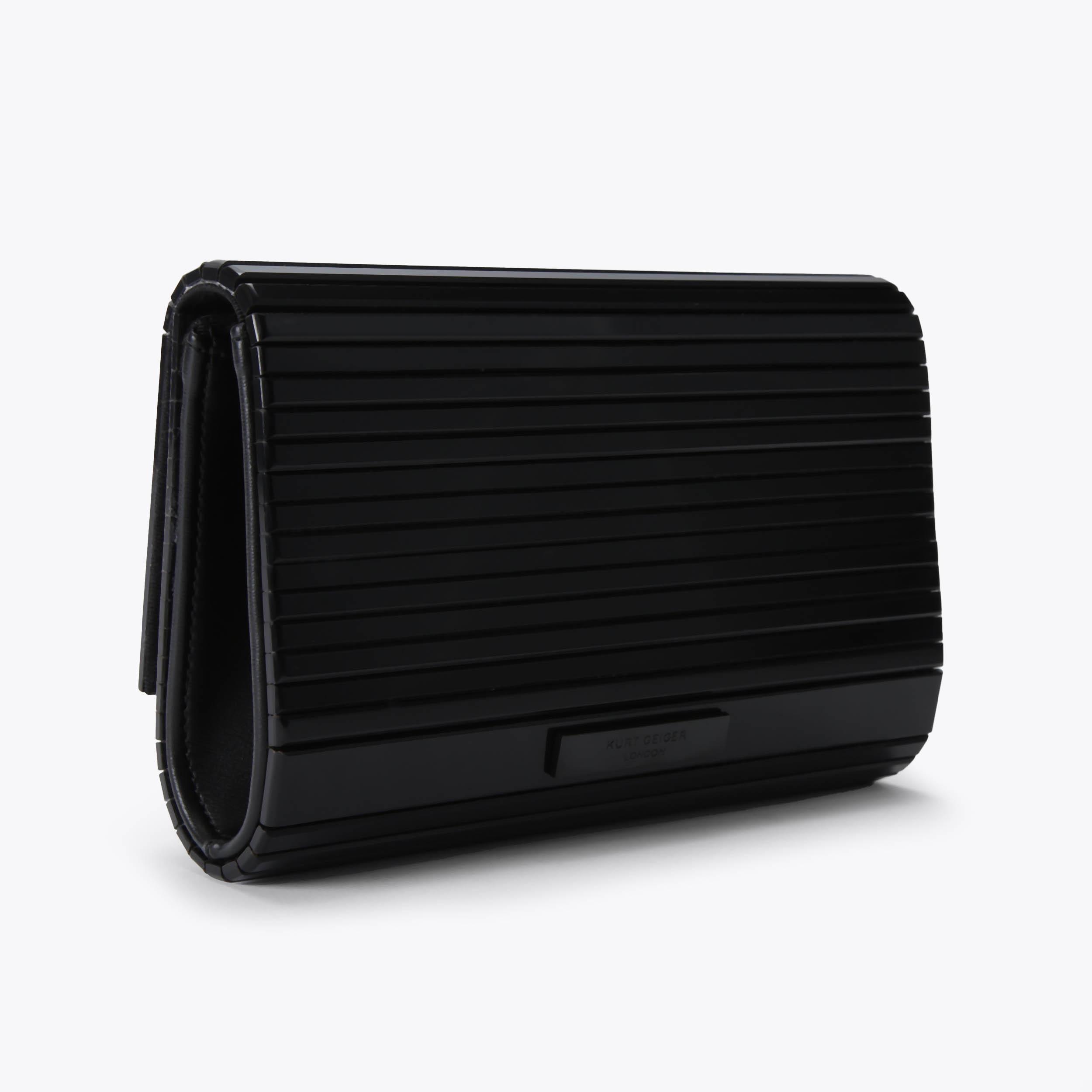 PARTY EAGLE CLUTCH DRENCH Black Acrylic Clutch Purse by KURT