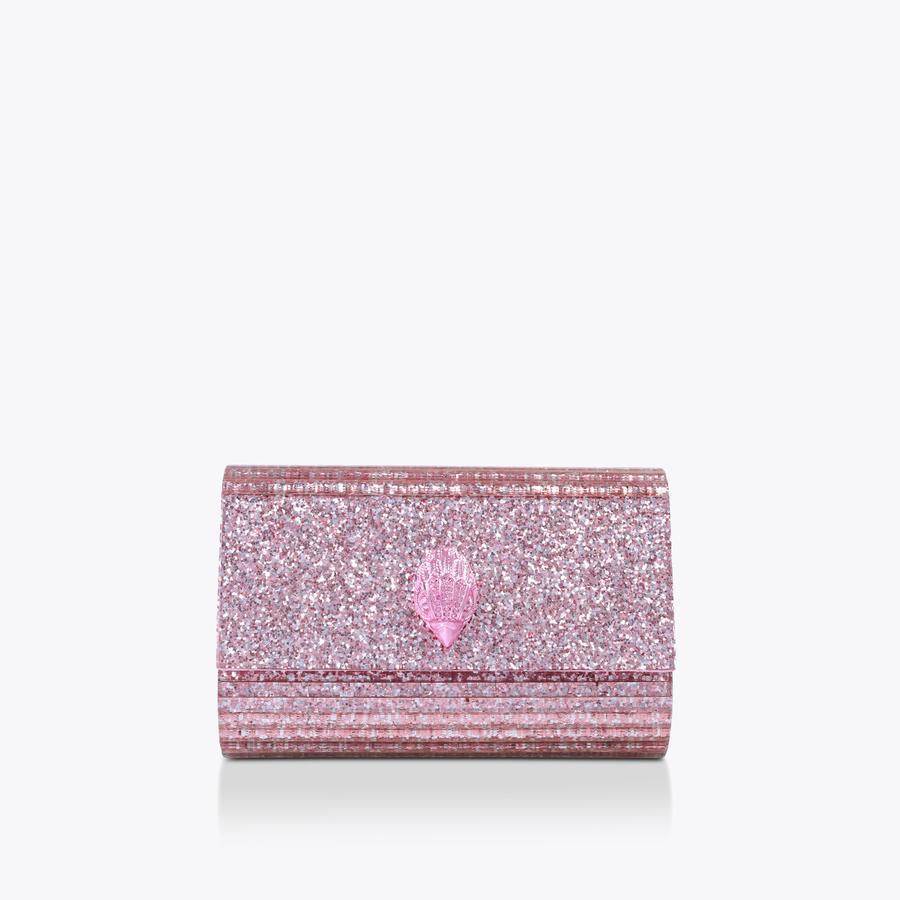 Metallic pink clutch bag hotsell
