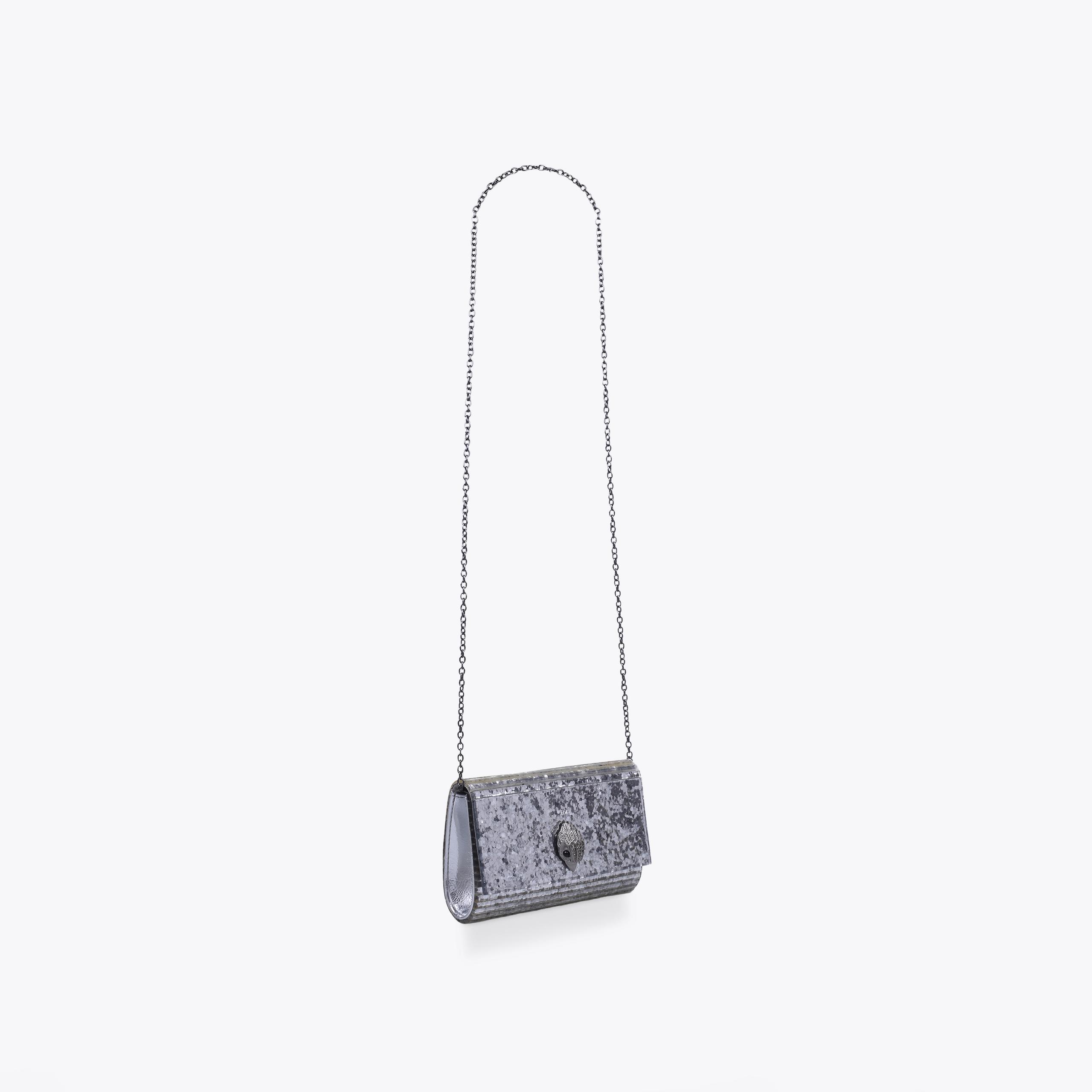 Kurt geiger hot sale silver clutch