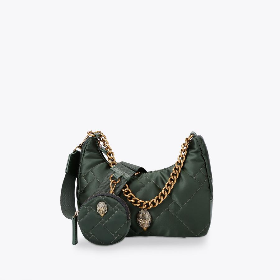 RECYCLED MULTI CROSS BODY Khaki Nylon Bag by KURT GEIGER LONDON