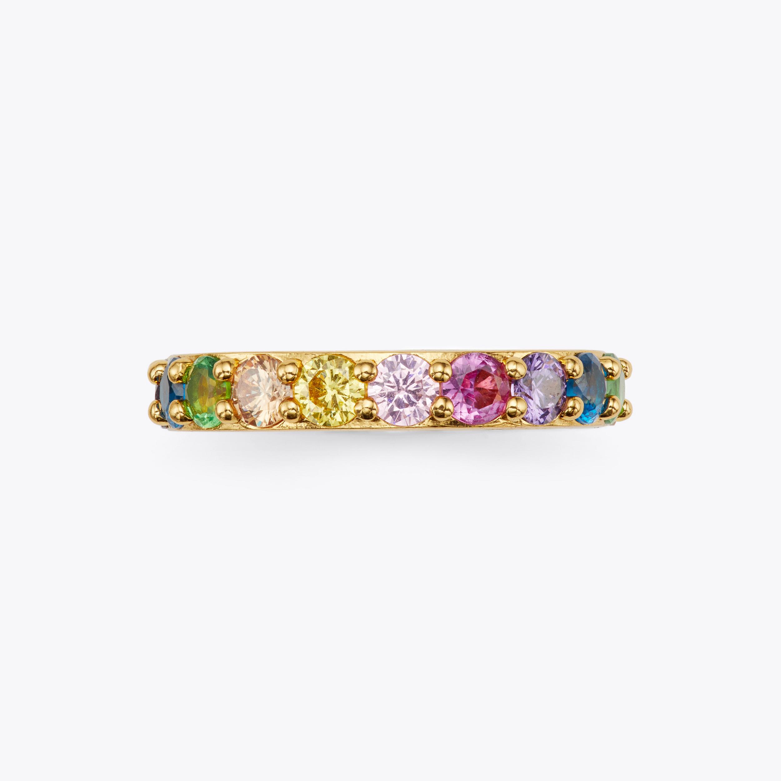 MULTI COLOR BE KIND BAND RING by KURT GEIGER LONDON
