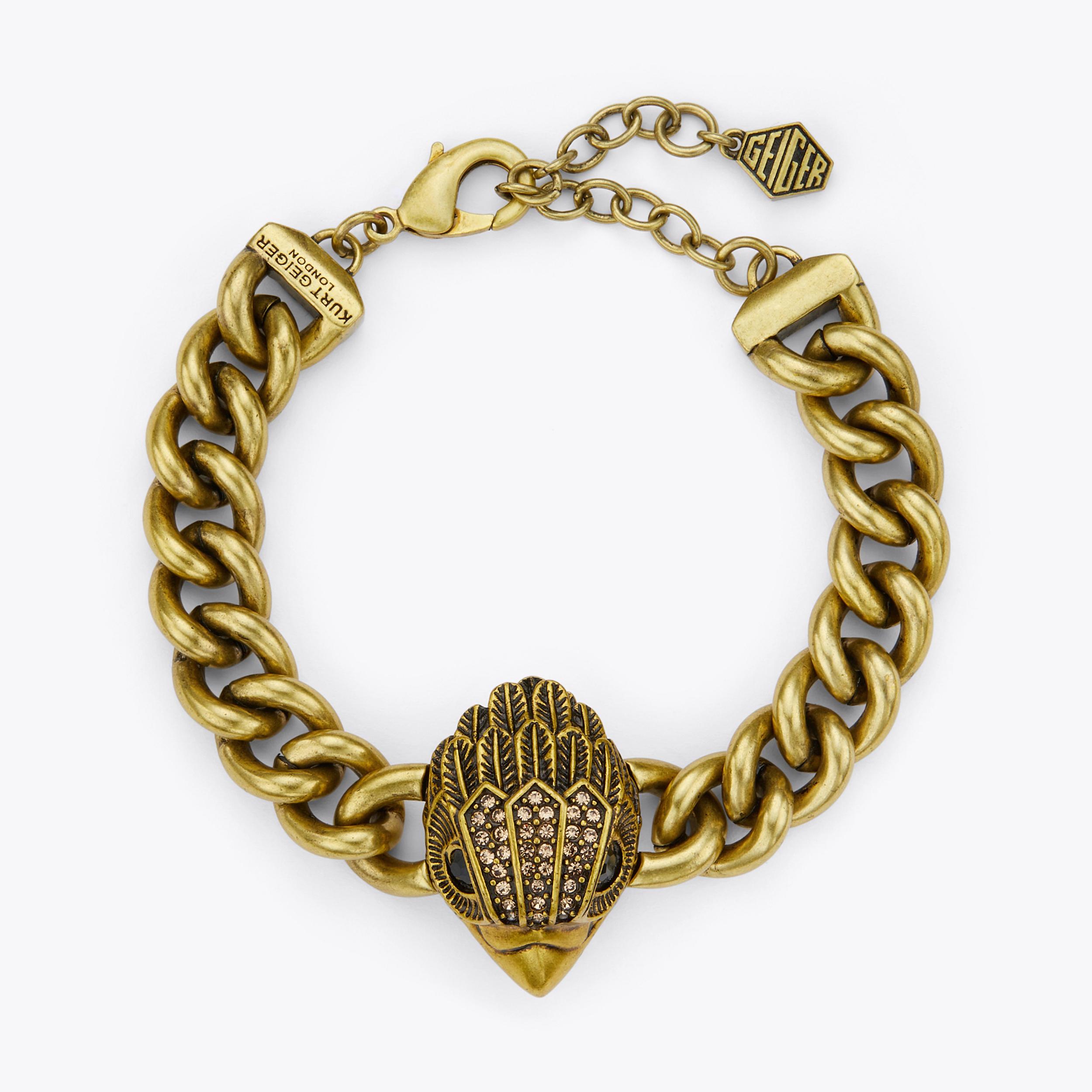 EAGLE XL CHUNKY BRACELET Gunmetal Chunky Chain Eagle Head