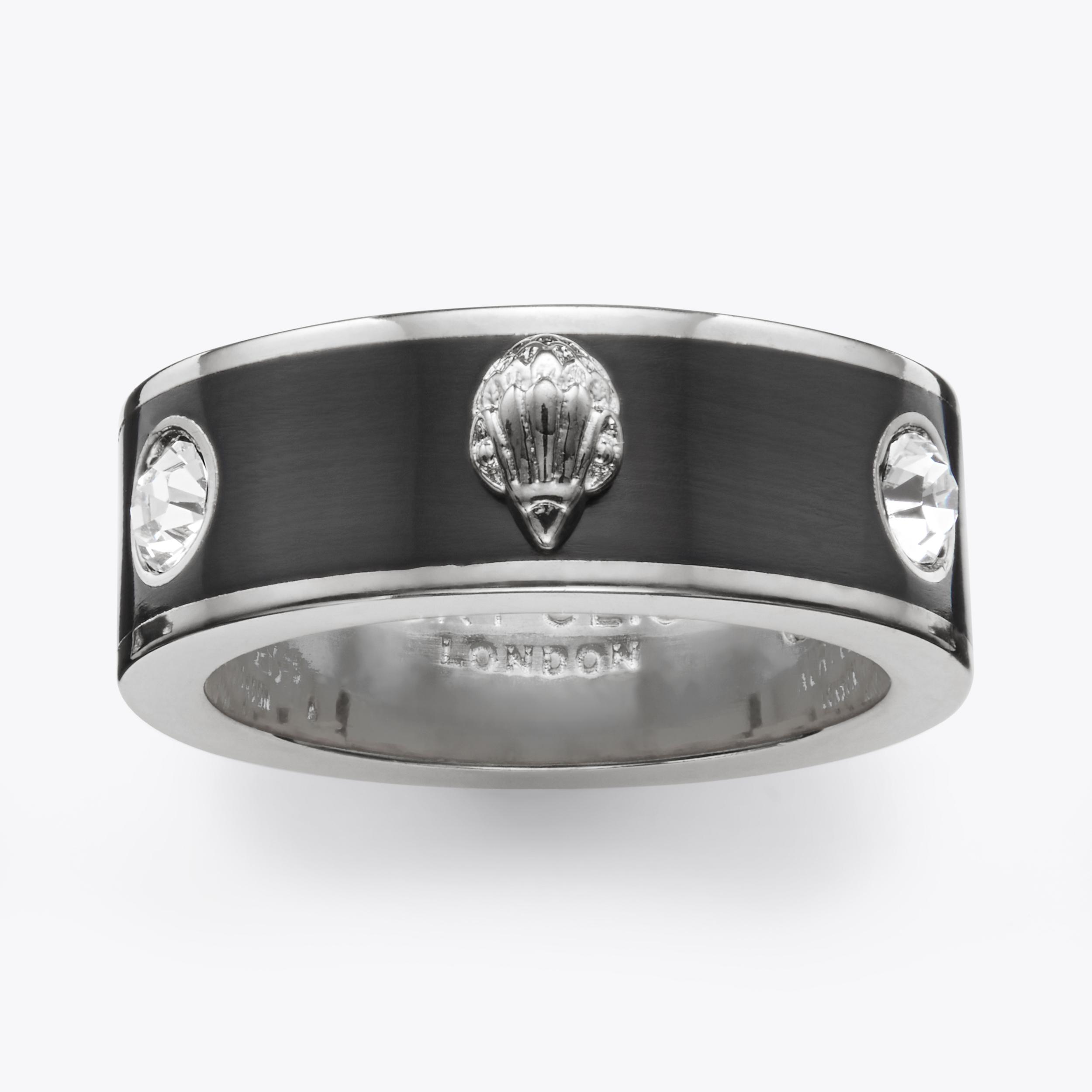 ENAMEL EAGLE RING Silver Eagle Chunky Ring by KURT GEIGER LONDON