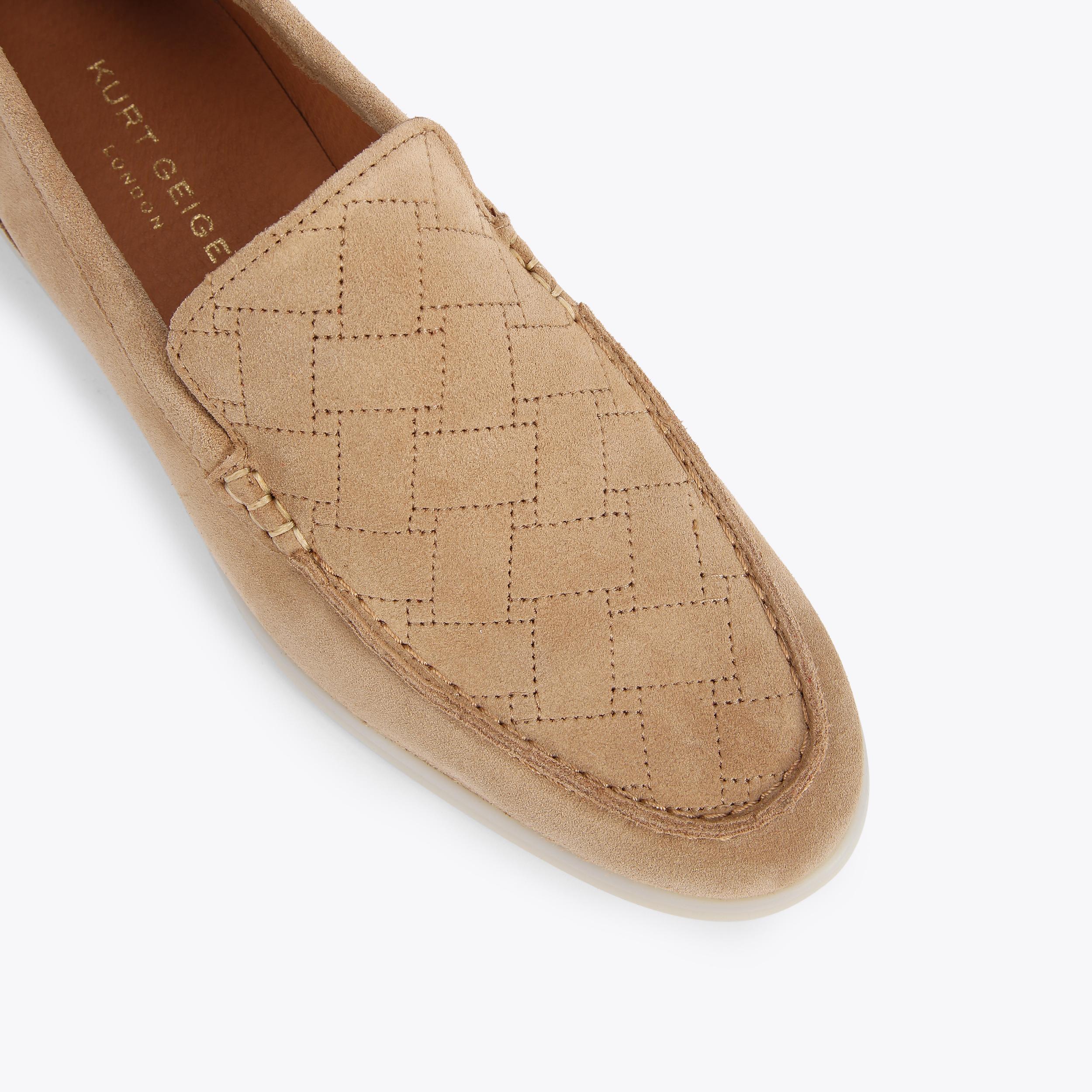 HUGO Beige Suede Slip On Loafers by KURT GEIGER LONDON
