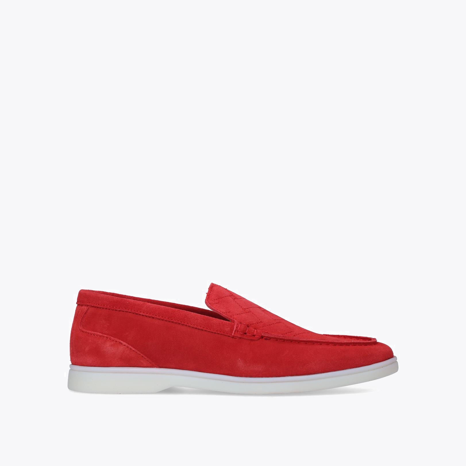 Zanzara Red Suede Slip-On Loafers for Men Salvatore Ferragamo Men main image 3