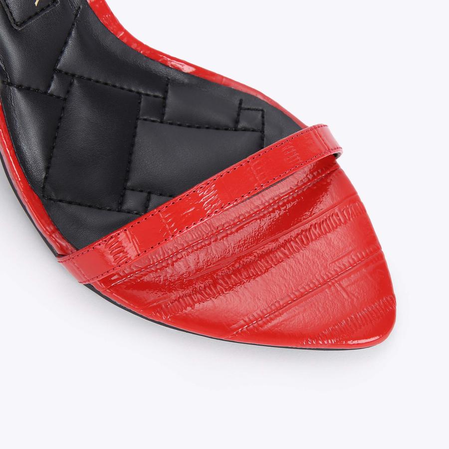 Kurt geiger red sandals deals