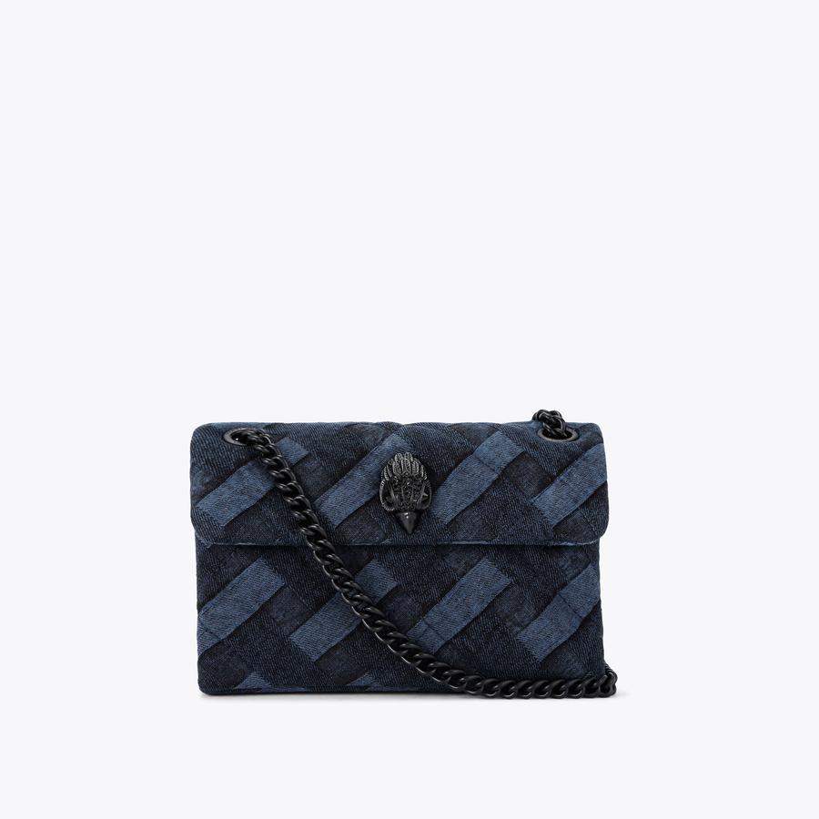 MINI KENSINGTON SOFT BAG Dark Wash Denim Weave Mini Bag by