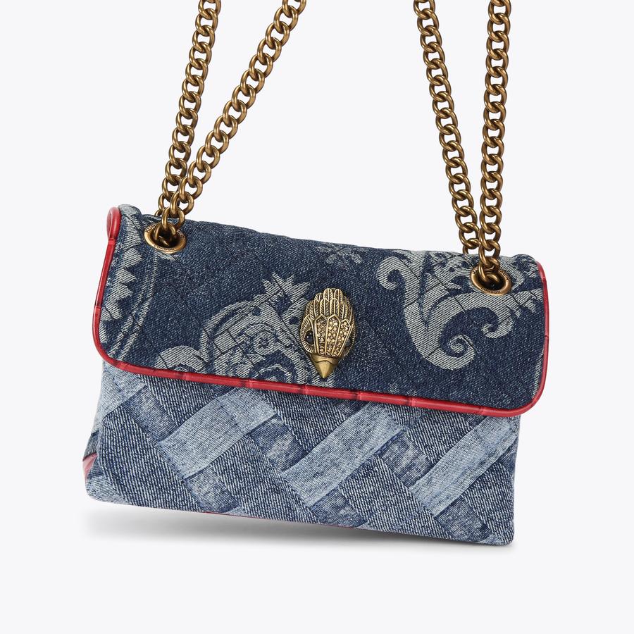 Mini Kensington Denim Paisley Bag | Kurt Geiger
