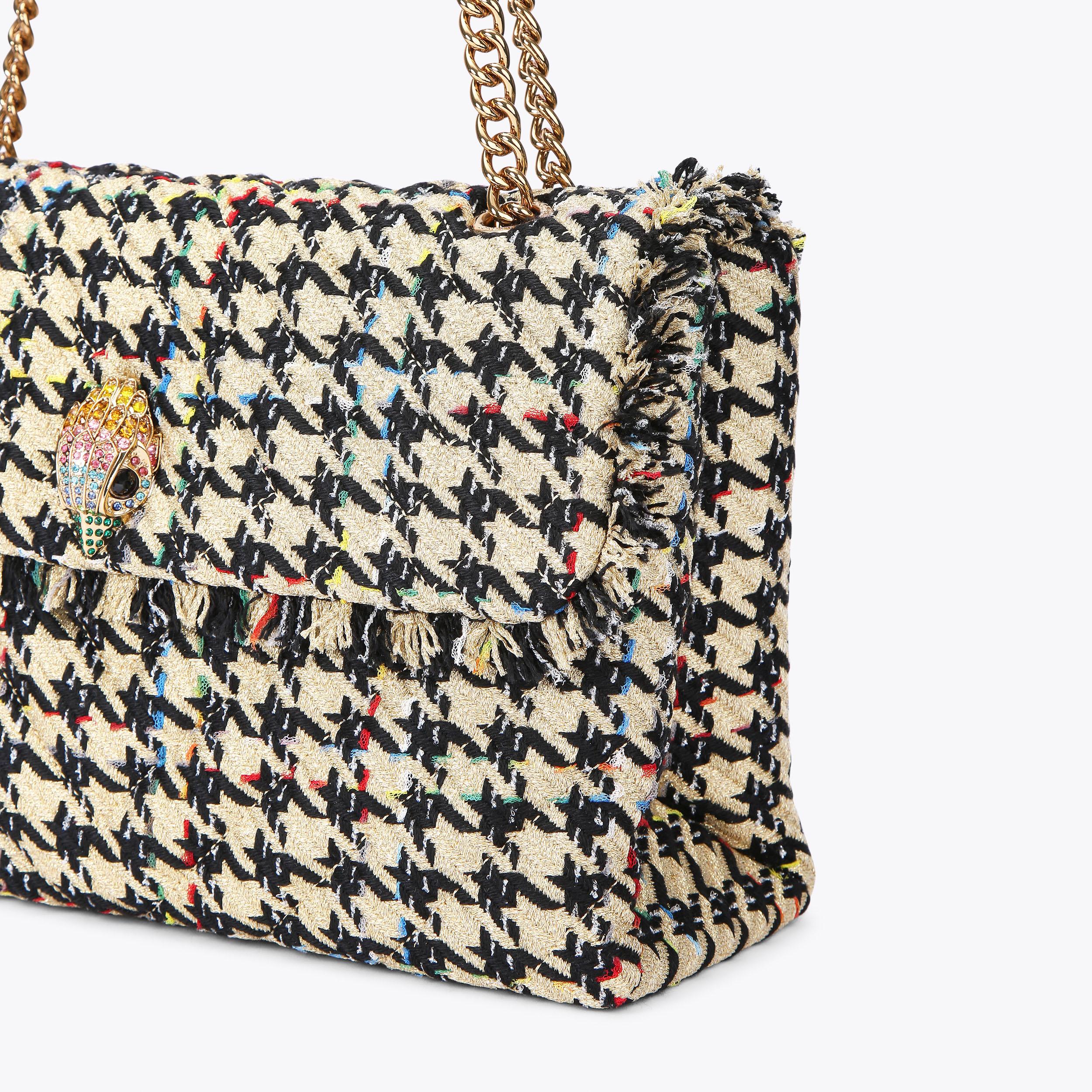 TWEED XXL KENSINGTON BAG Tweed Carry Bag by KURT GEIGER LONDON