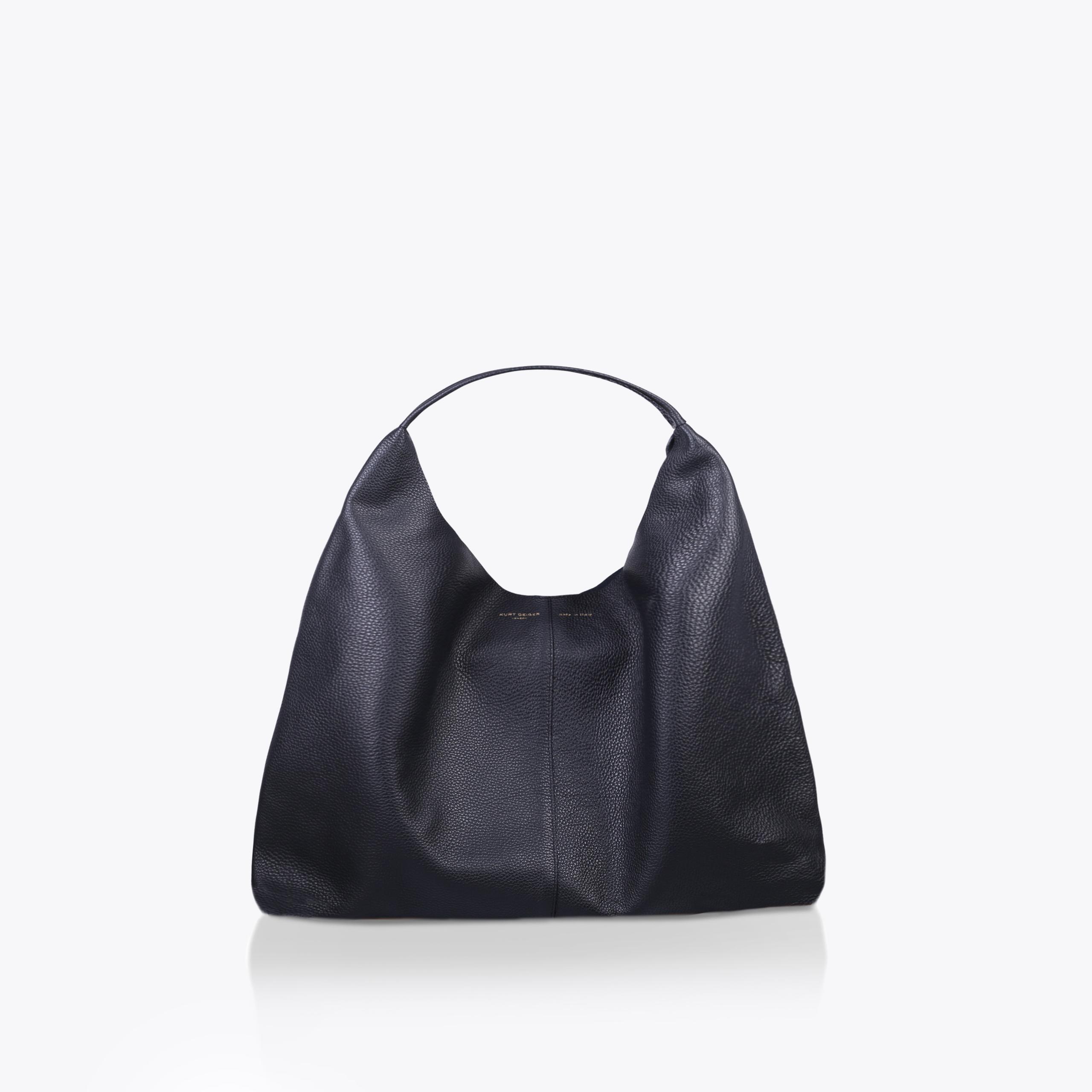 kurt geiger london violet leather hobo