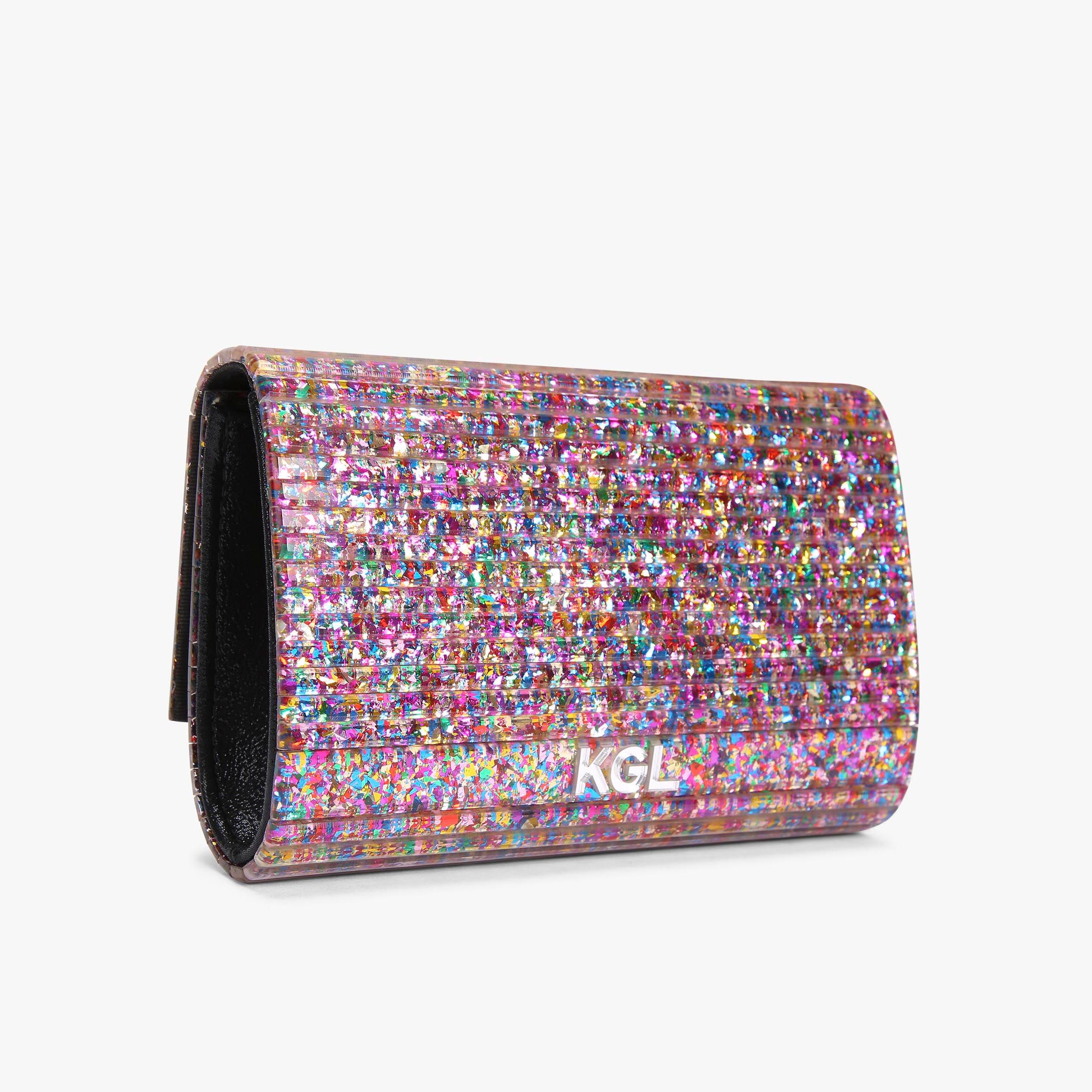 PARTY EAGLE CLUTCH Glittery Pink Eagle Sparkle Clutch by