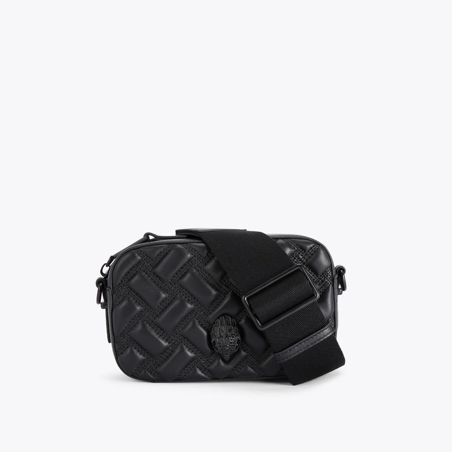 KENSINGTON SM CAMERA DRCH Black Drench Cross Body Camera Purse by KURT GEIGER LONDON