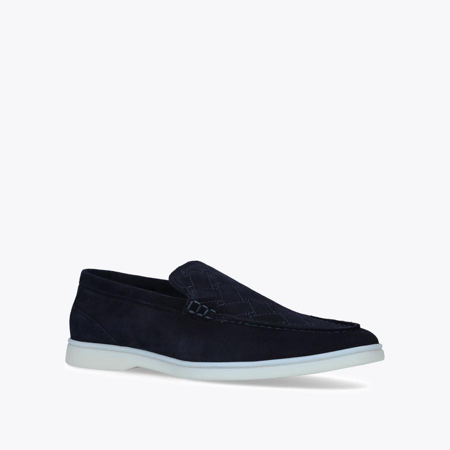 Kurt Geiger Men\'s Navy Suede Slip-On Loafers Alistair Navy Suede Loafers - Men main image 4