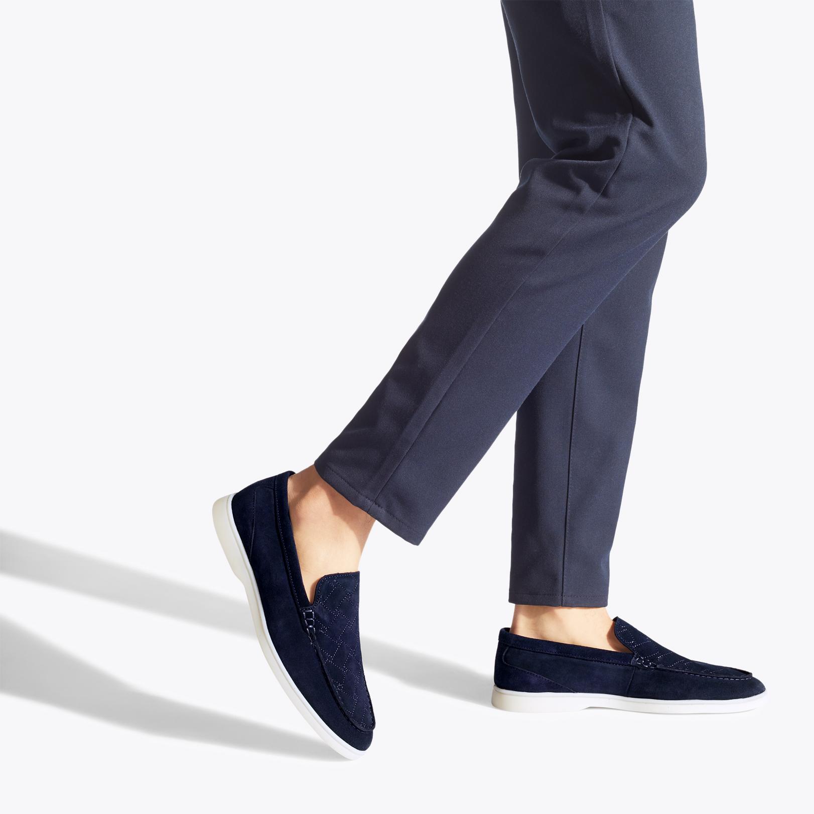 Kurt Geiger Men\'s Navy Suede Slip-On Loafers RYAN - KG KURT GEIGER Casuals main image 3