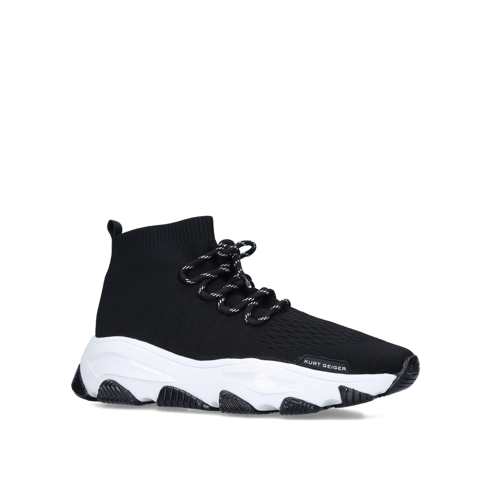 Kurt geiger mens black hot sale trainers