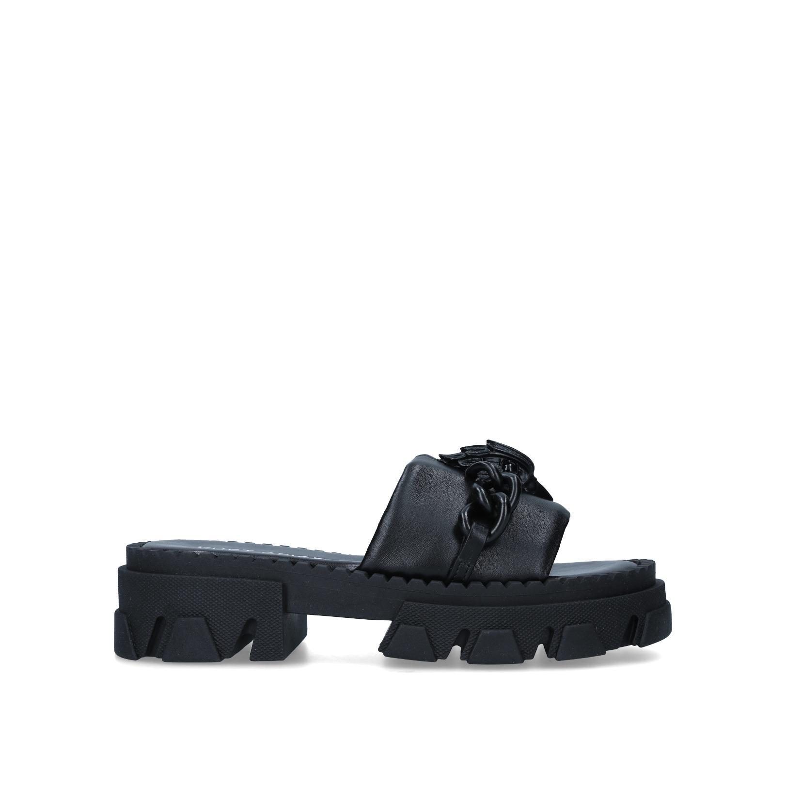 BLACK CHELSEA STOMP SANDAL by KURT GEIGER LONDON BLACK CHELSEA STOMP SANDAL by KURT GEIGER LONDON